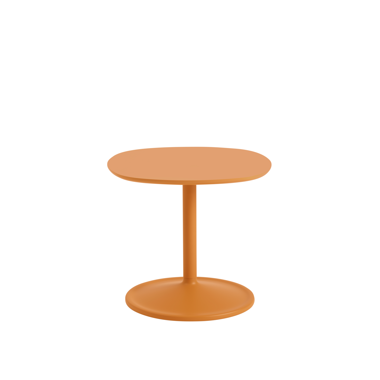 Vierkante zijtafel SOFT oranje