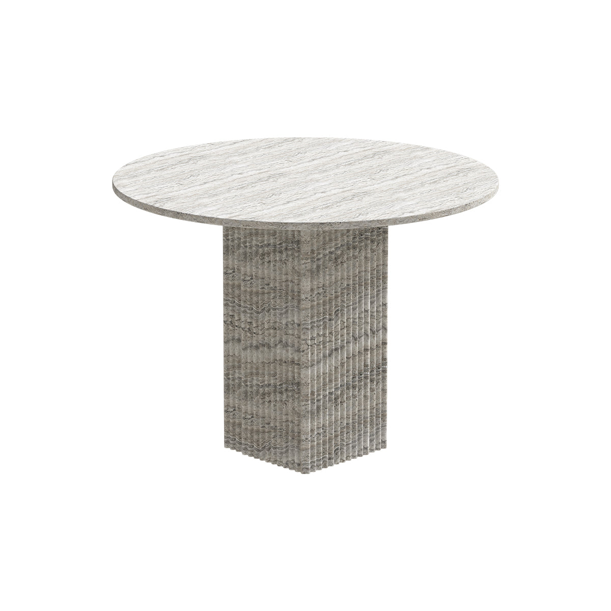 Ronde tafel SOHO grijs travertin