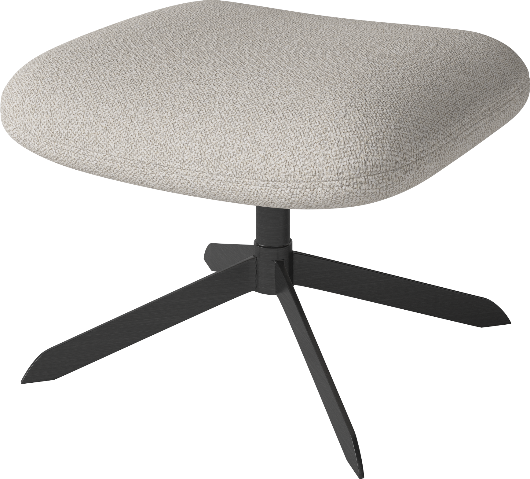 Gestoffeerde voetensteun SOLO zwarte basis