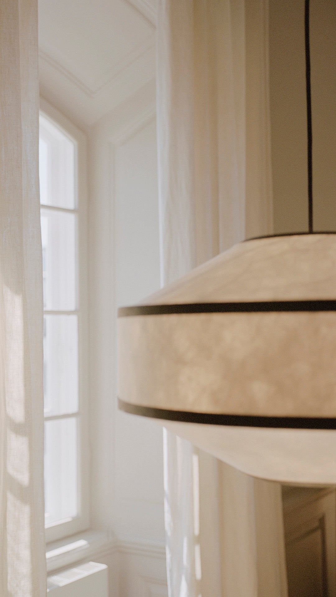 Hanglamp KITE wit met zwart