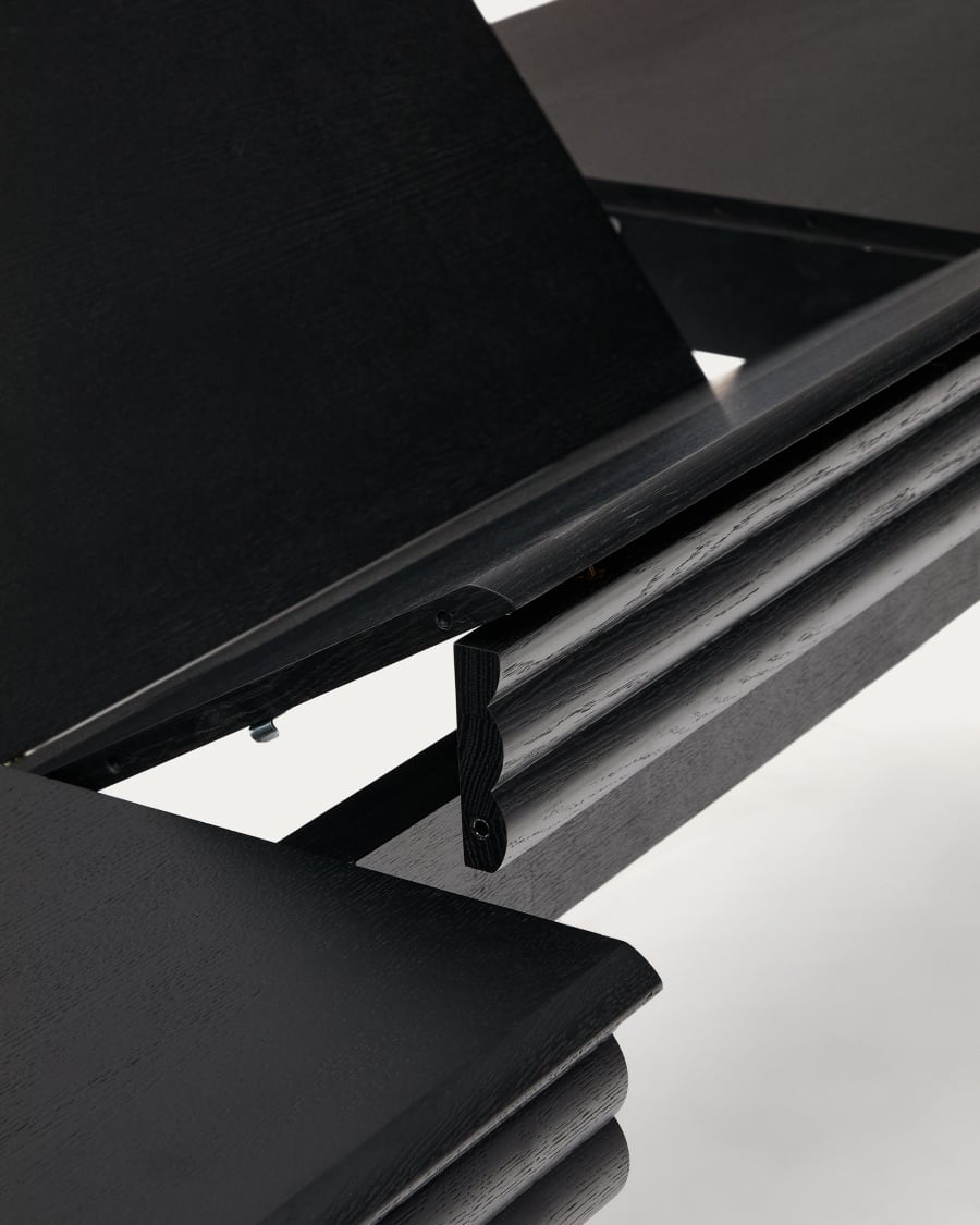 Klapptisch Lenon Eichenfurnier im schwarzen Finish