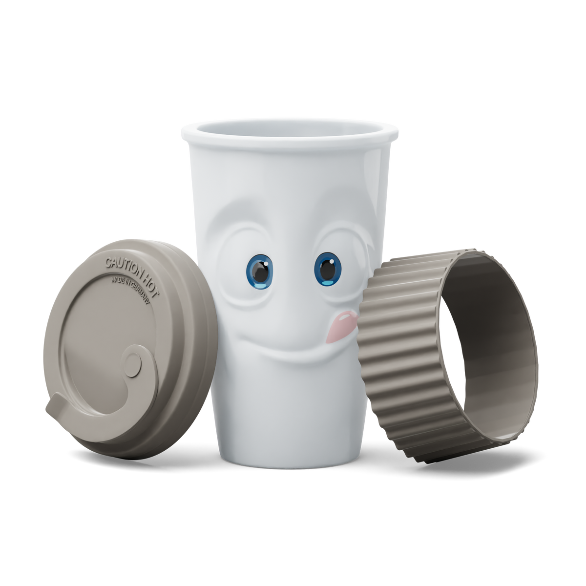 Beker met deksel TASTY - MOVIE EDITION koffieachtig