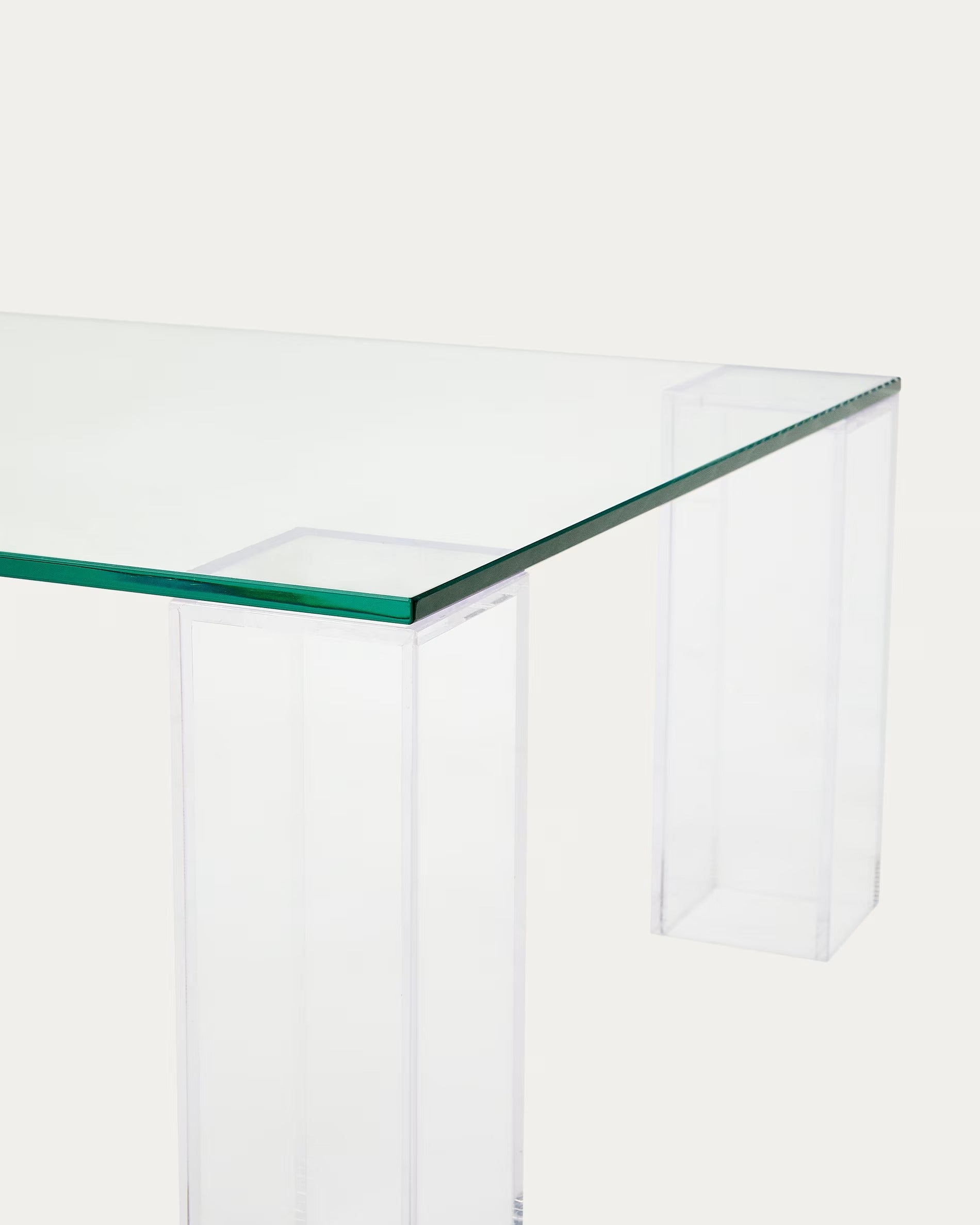 ADULARIA glazen salontafel van gehard transparant glas