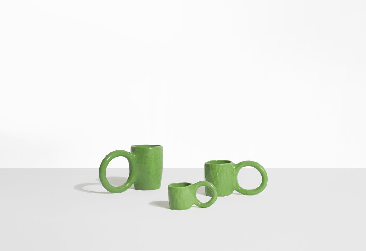 Set van groene espresso kopjes DONUT