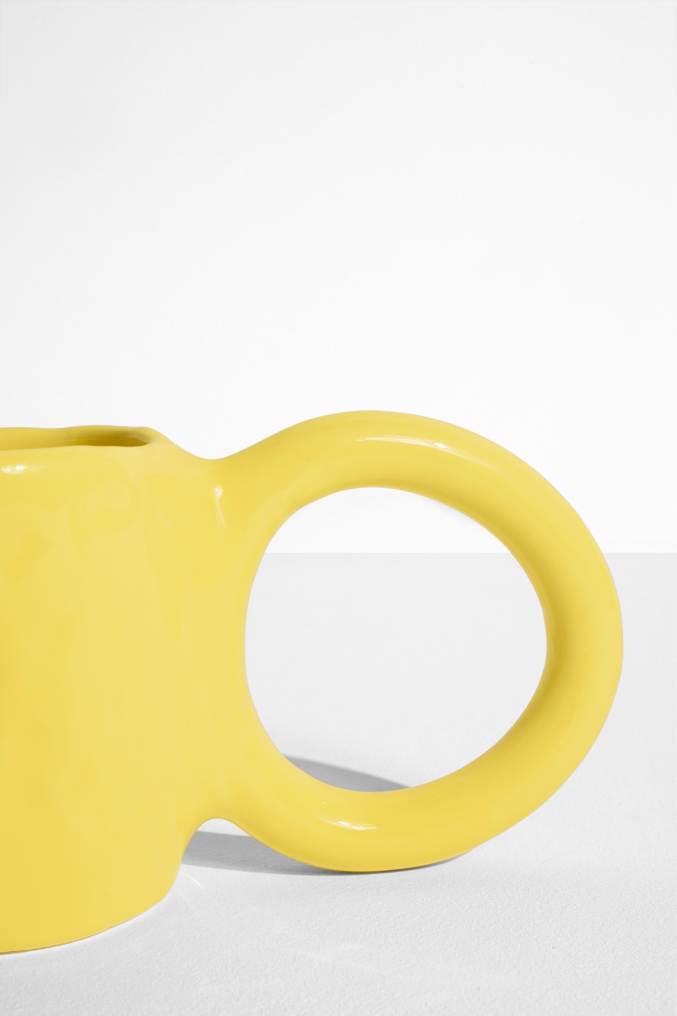 Set van gele espresso kopjes DONUT