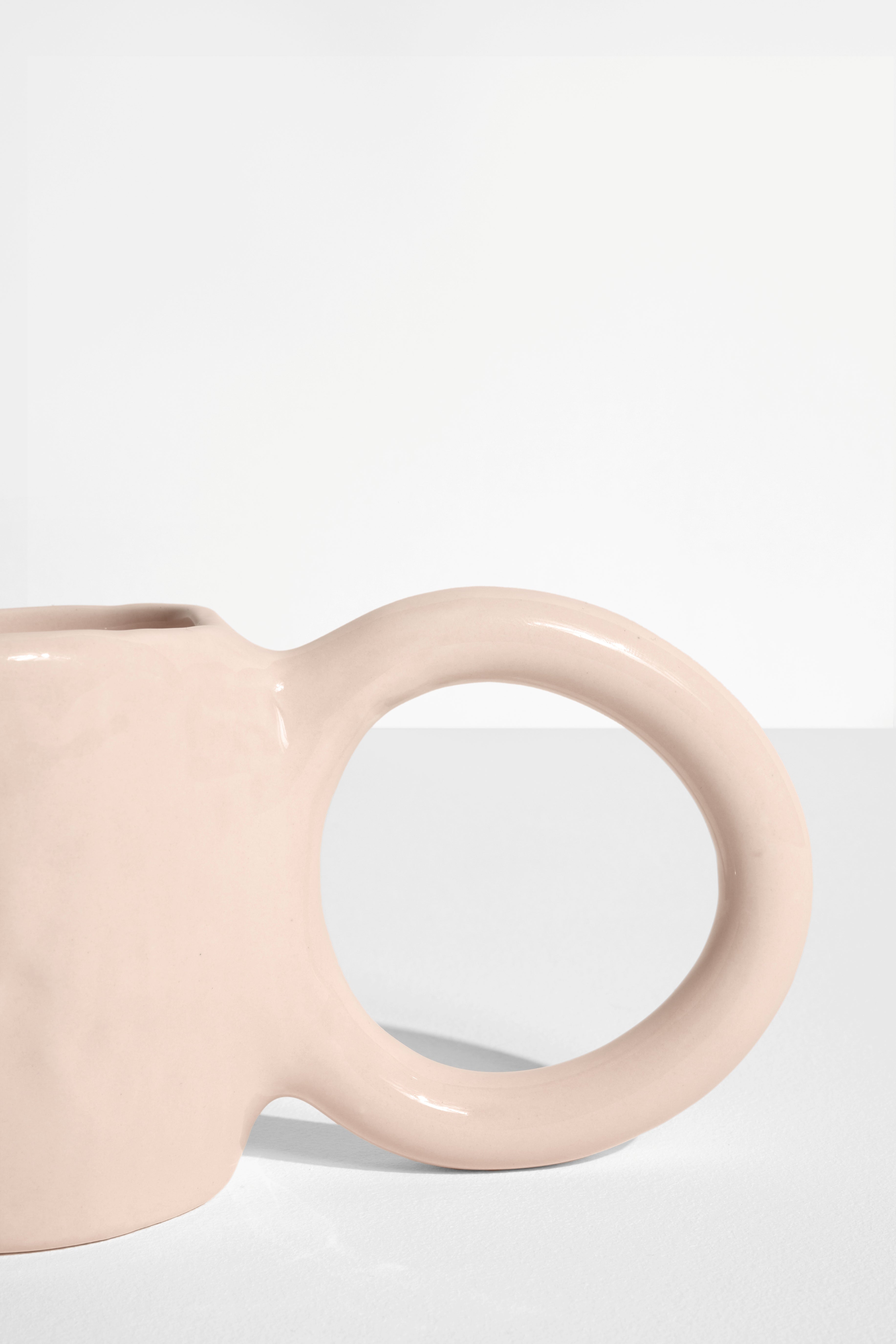 Set van espresso kopjes DONUT lichtroze