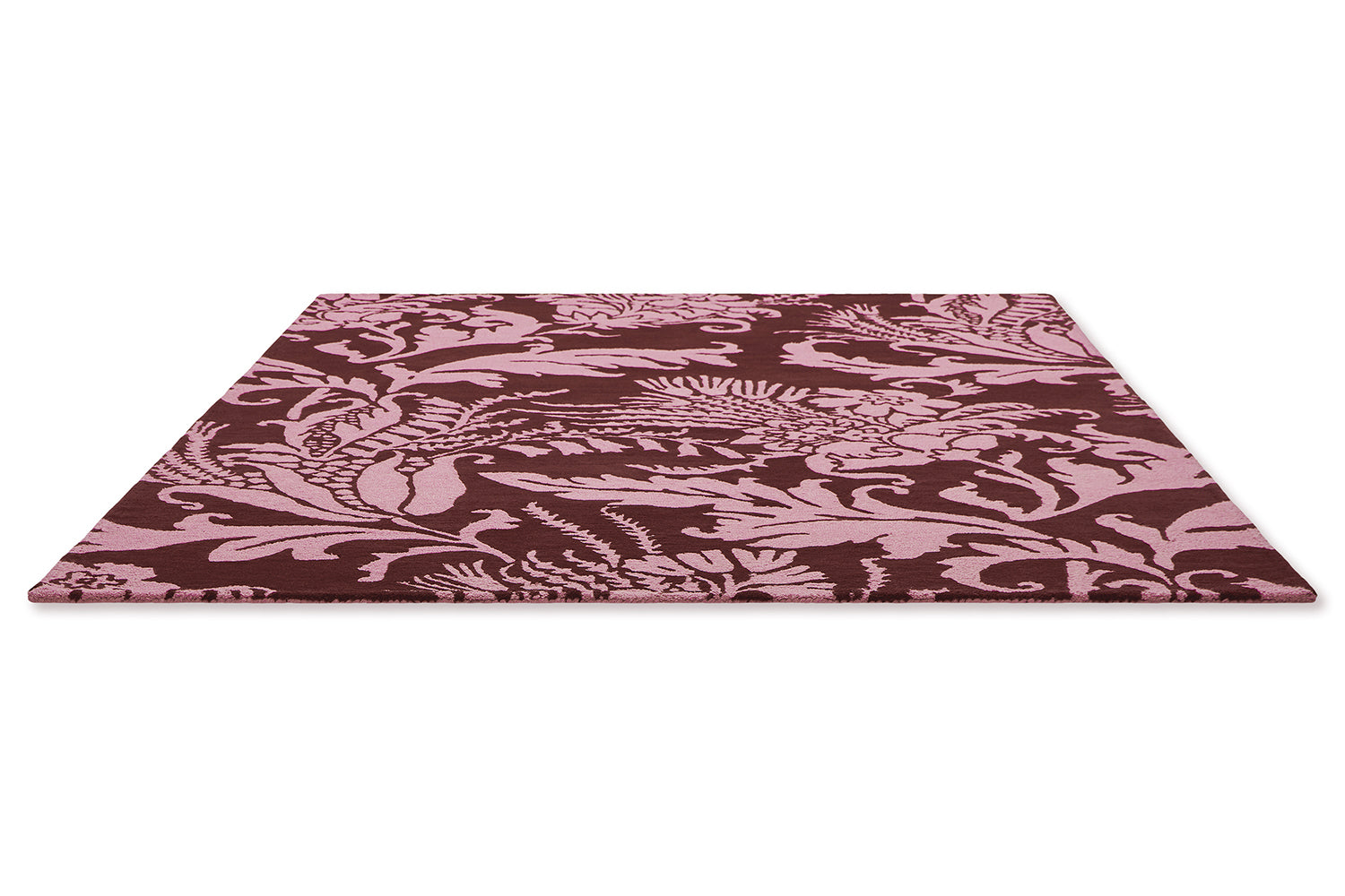 BAROQUE burgundy-pink rug
