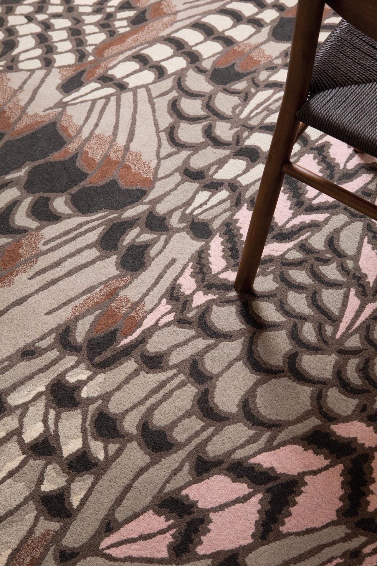 Vloerkleed VEERTJES NATUURLIJK bruin