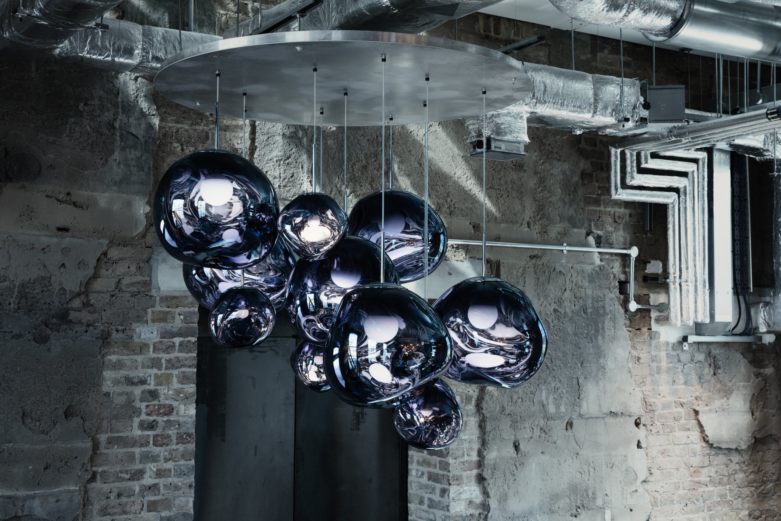 MELT MEGA Smoky Ceiling Lamp