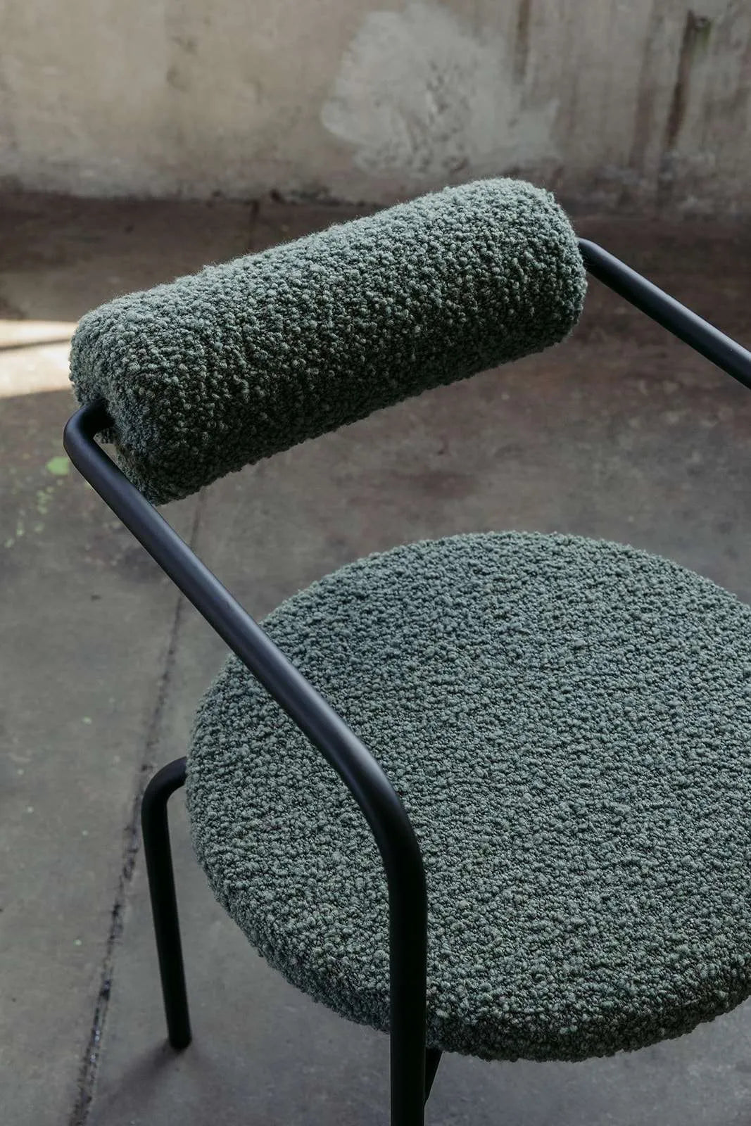 SAGE Armchair Upholstered with Metal Base