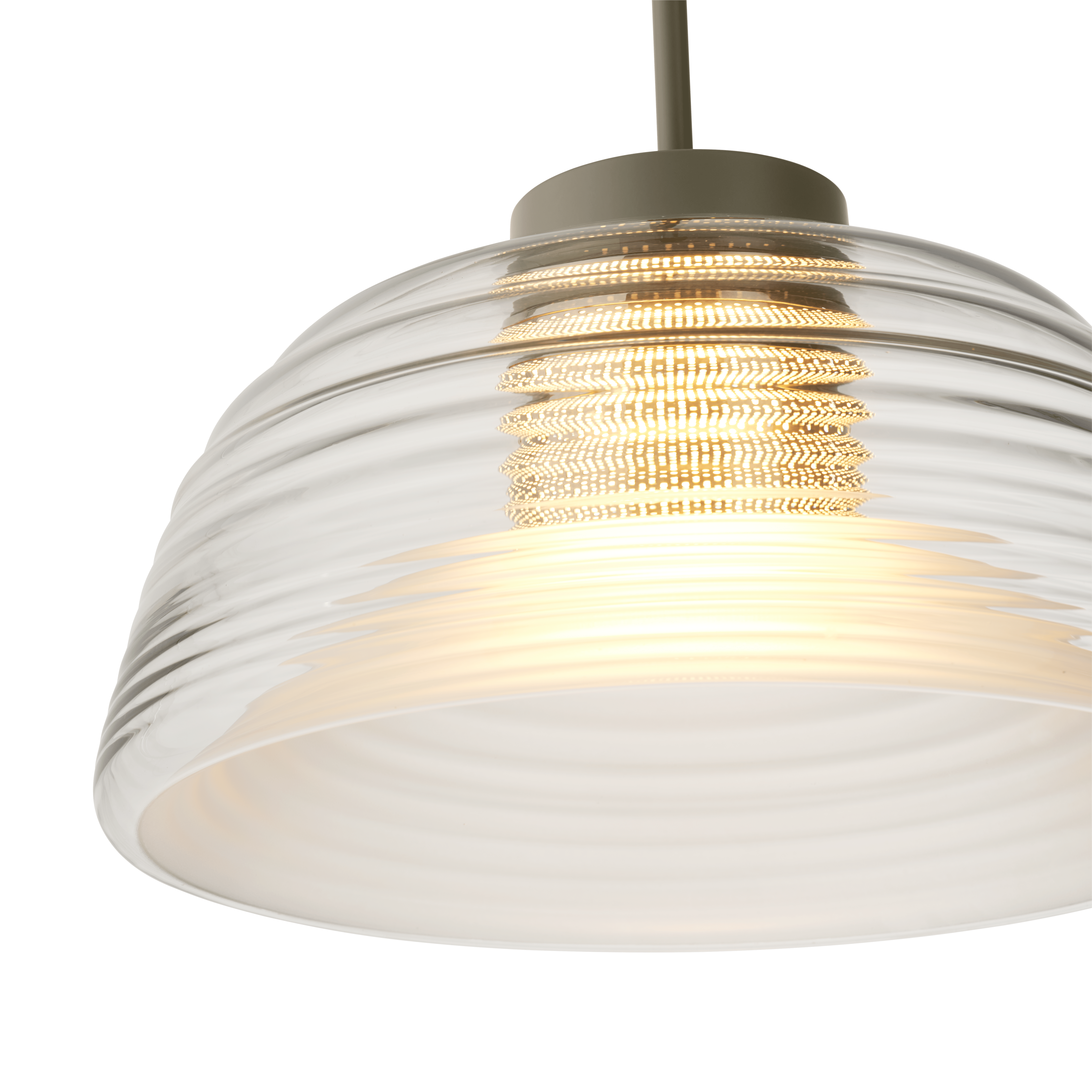 Hanglamp TWO-LAYER olijfgroen