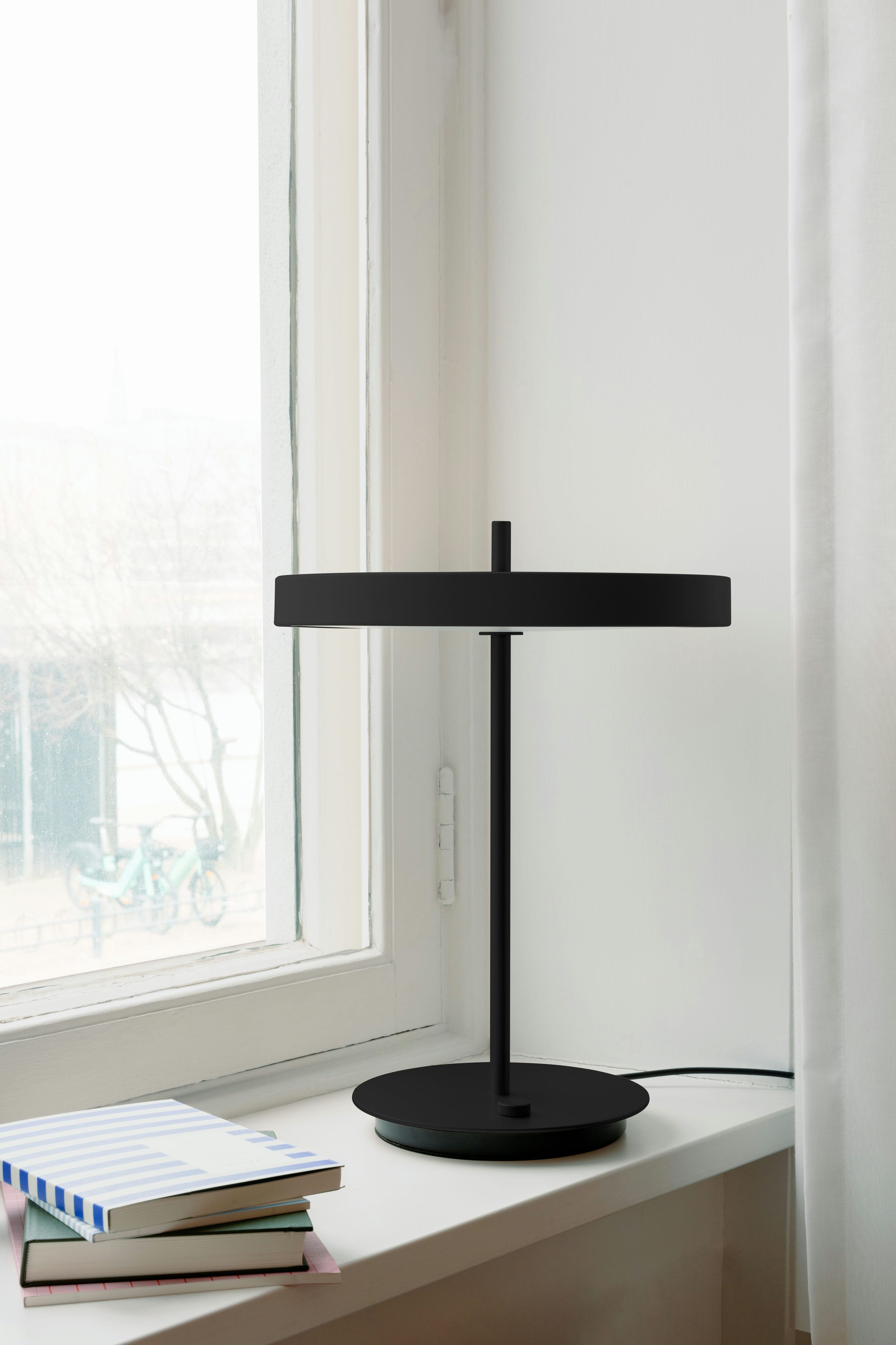 Portable lamp asteria black black with black base