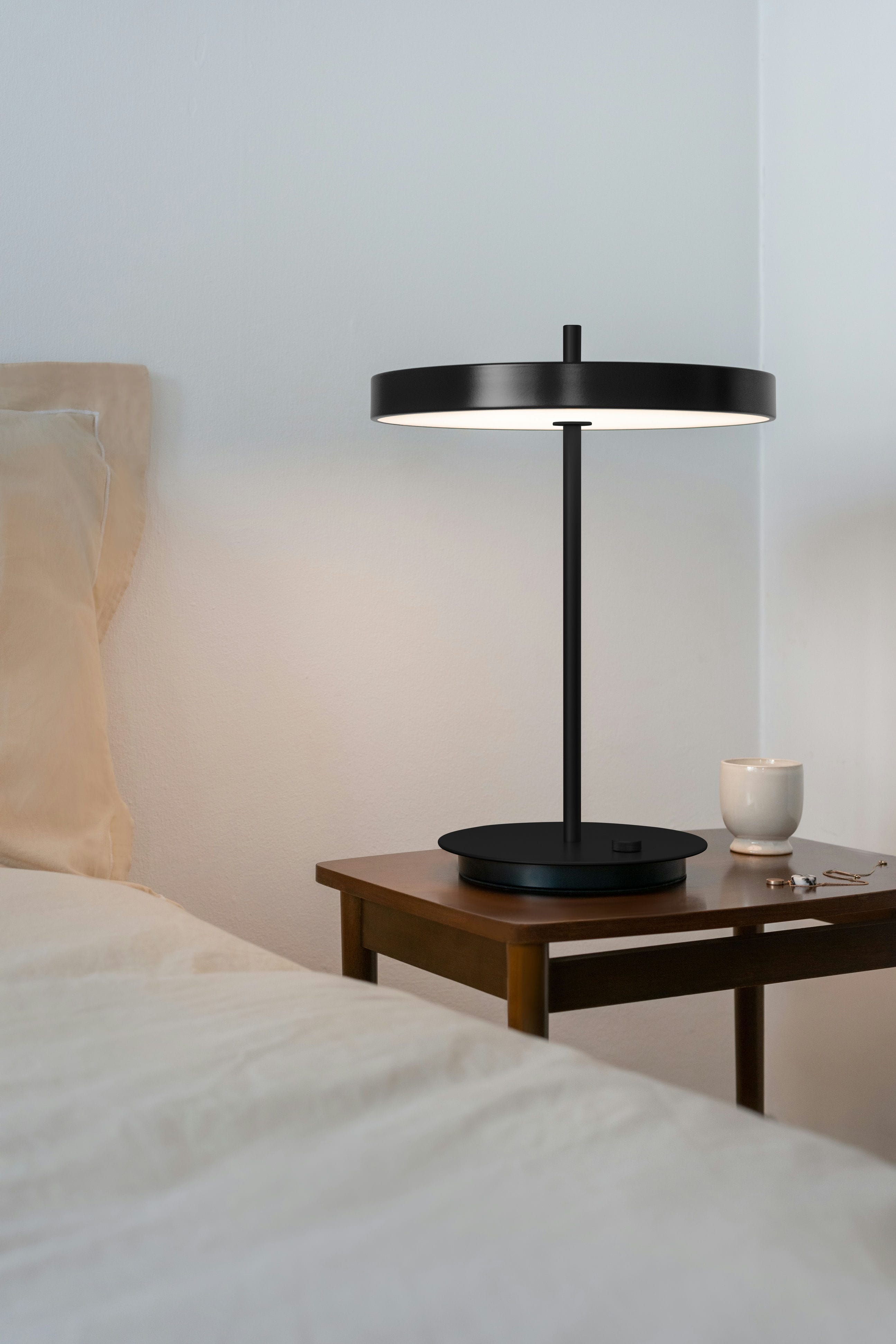 Portable lamp asteria black black with black base