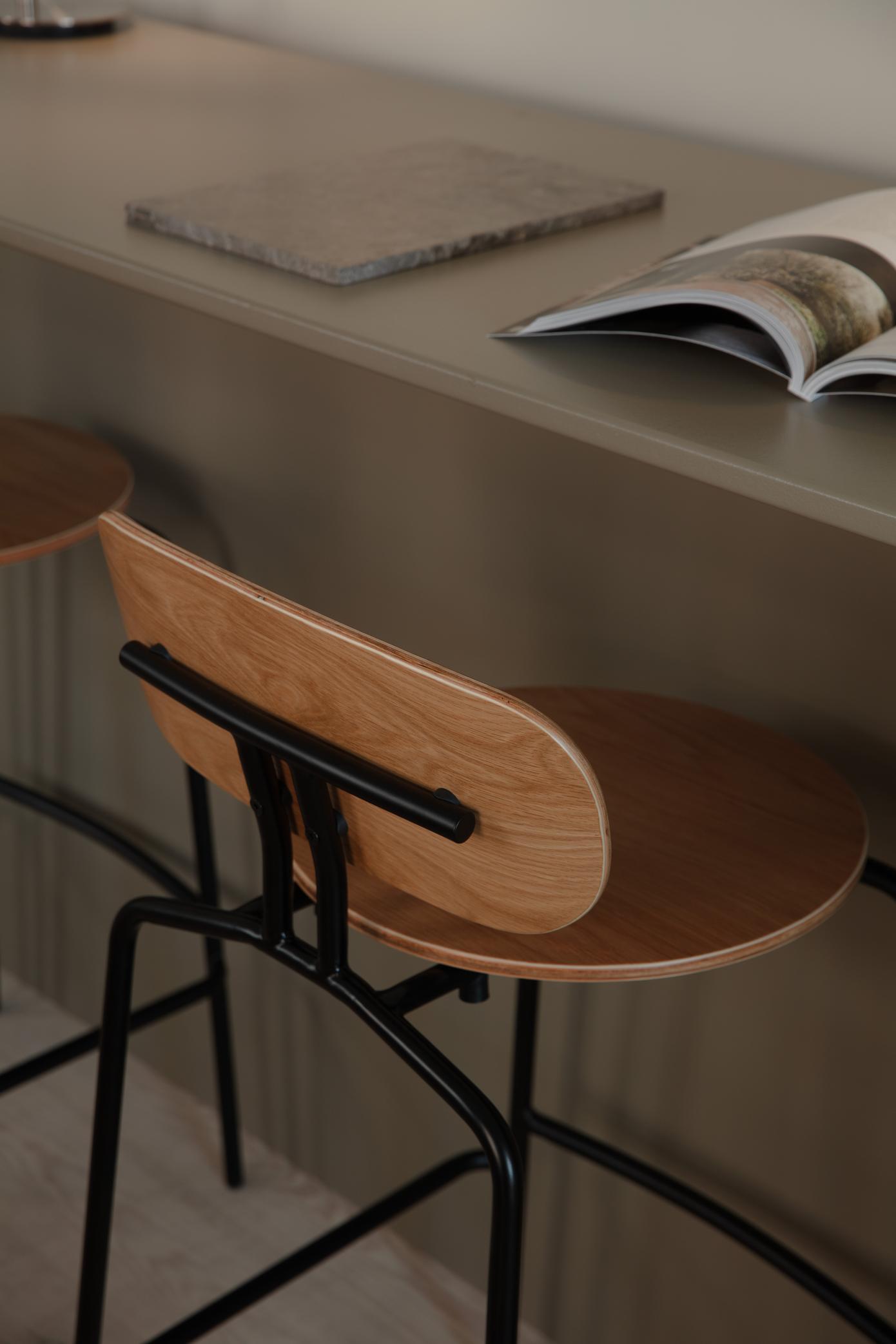 Hocker CURIOUS babyblauw met gouden basis