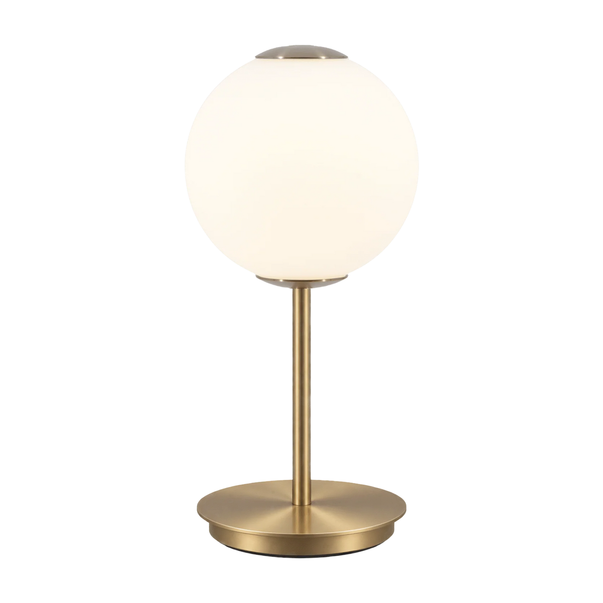 Draagbare lamp AUDREY MOVE wit met een gouden inzet