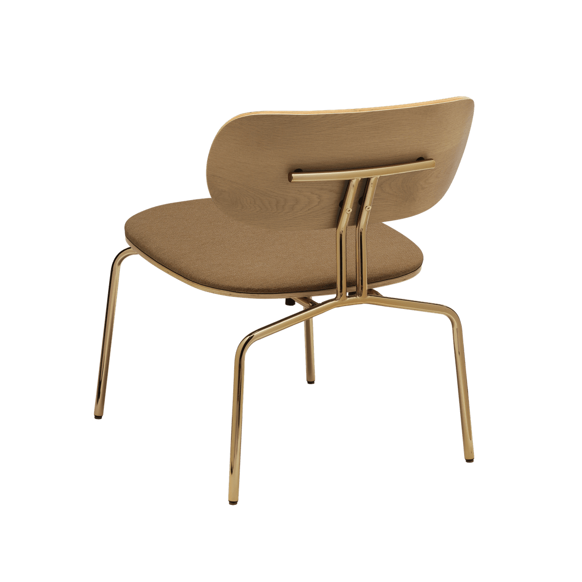 Curious cinious armchair with a golden base