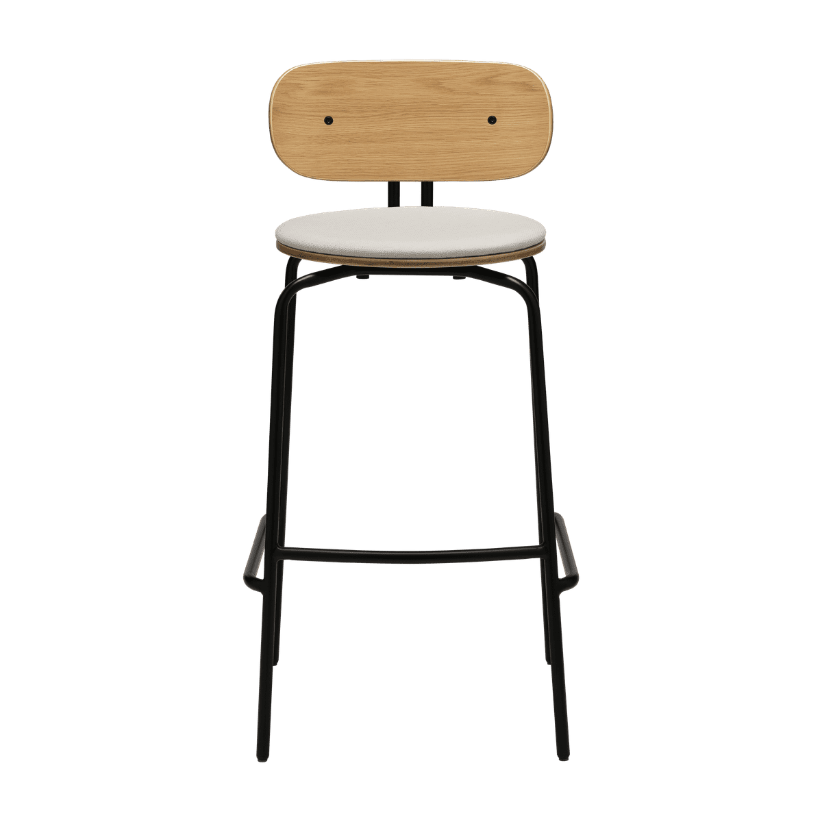 Beige neugieriger Hoker mit einer schwarzen Basis