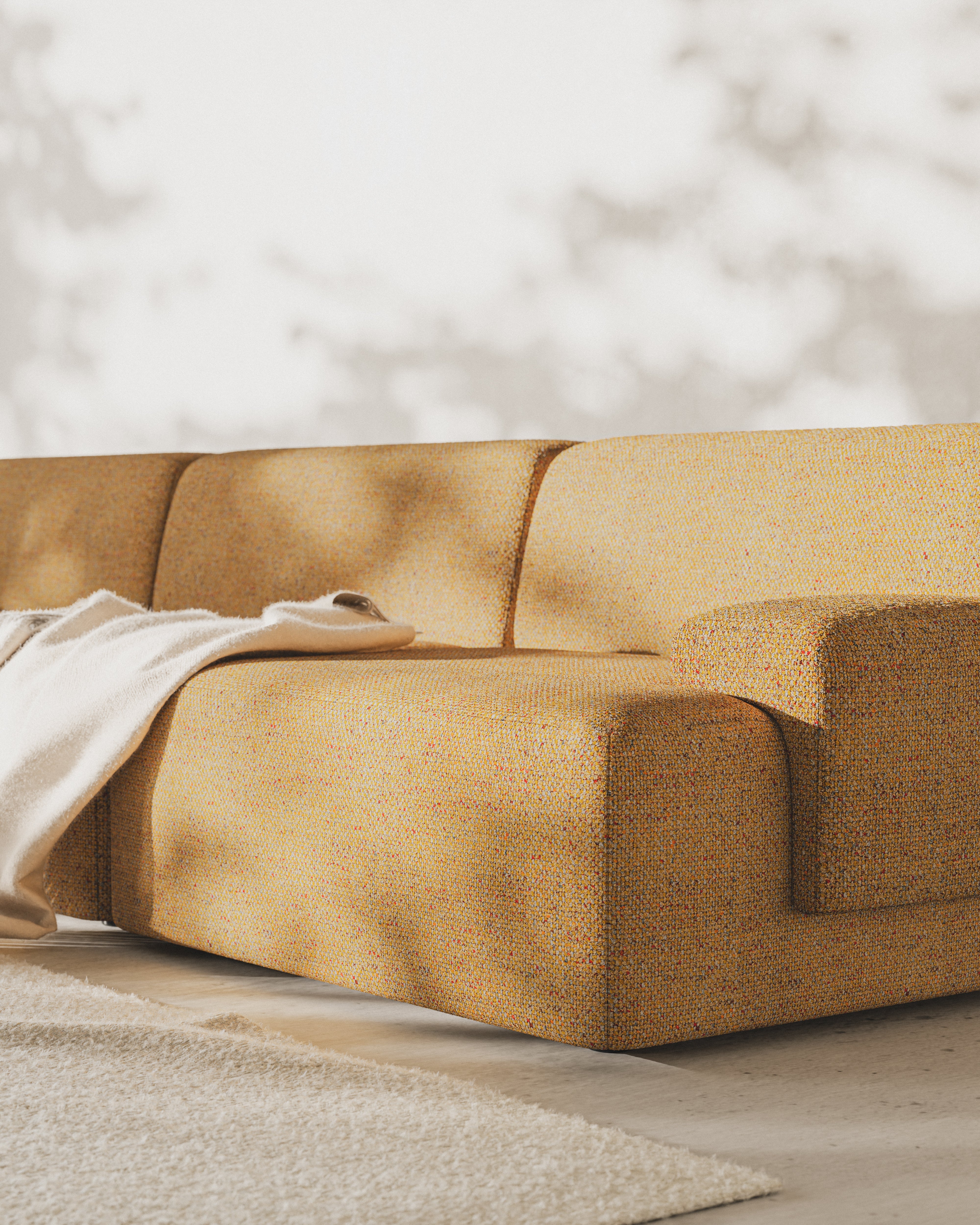 Modular 3-Seater Sofa UMI Autumn Orange