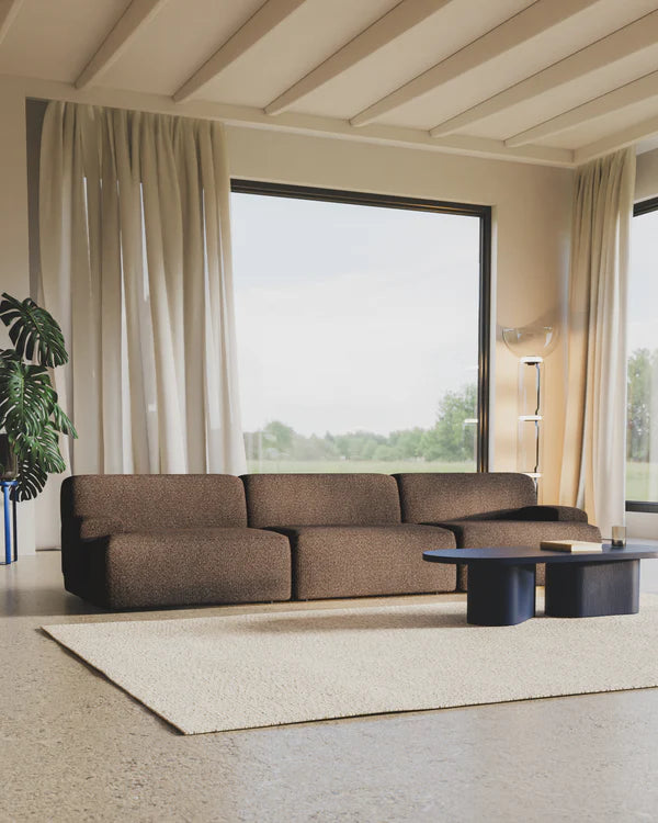Modulares Sofa UMI - mittleres Element braun