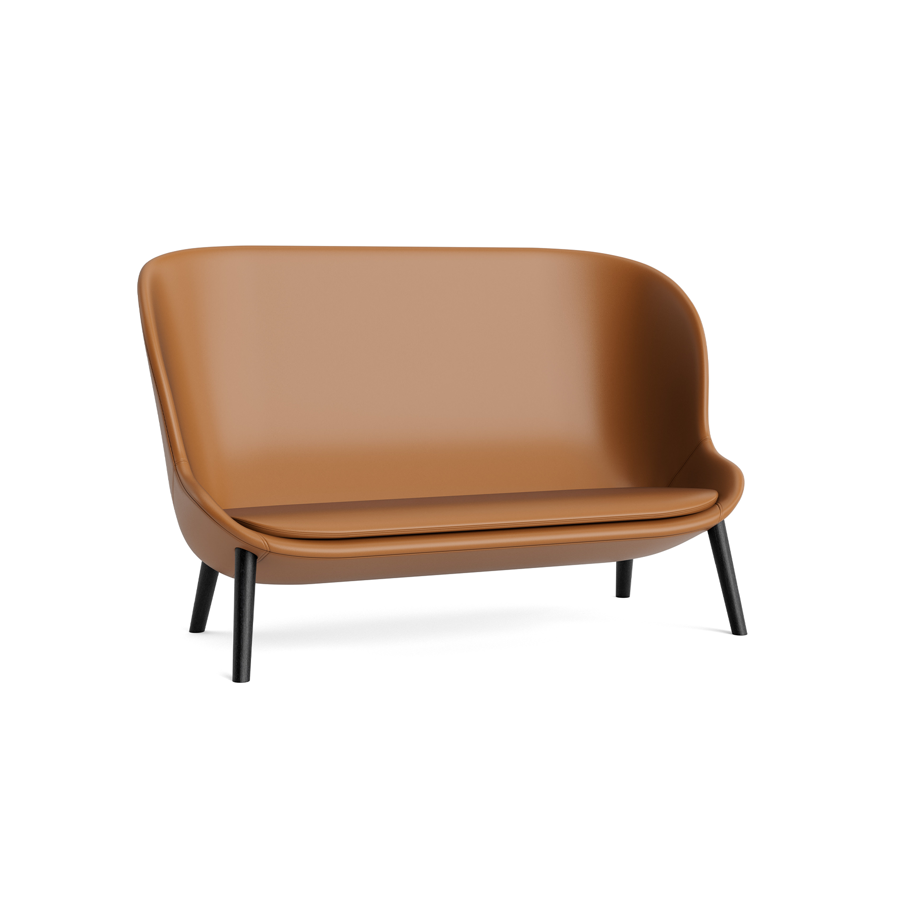 HYG gestoffeerde bank met zwarte eiken basis