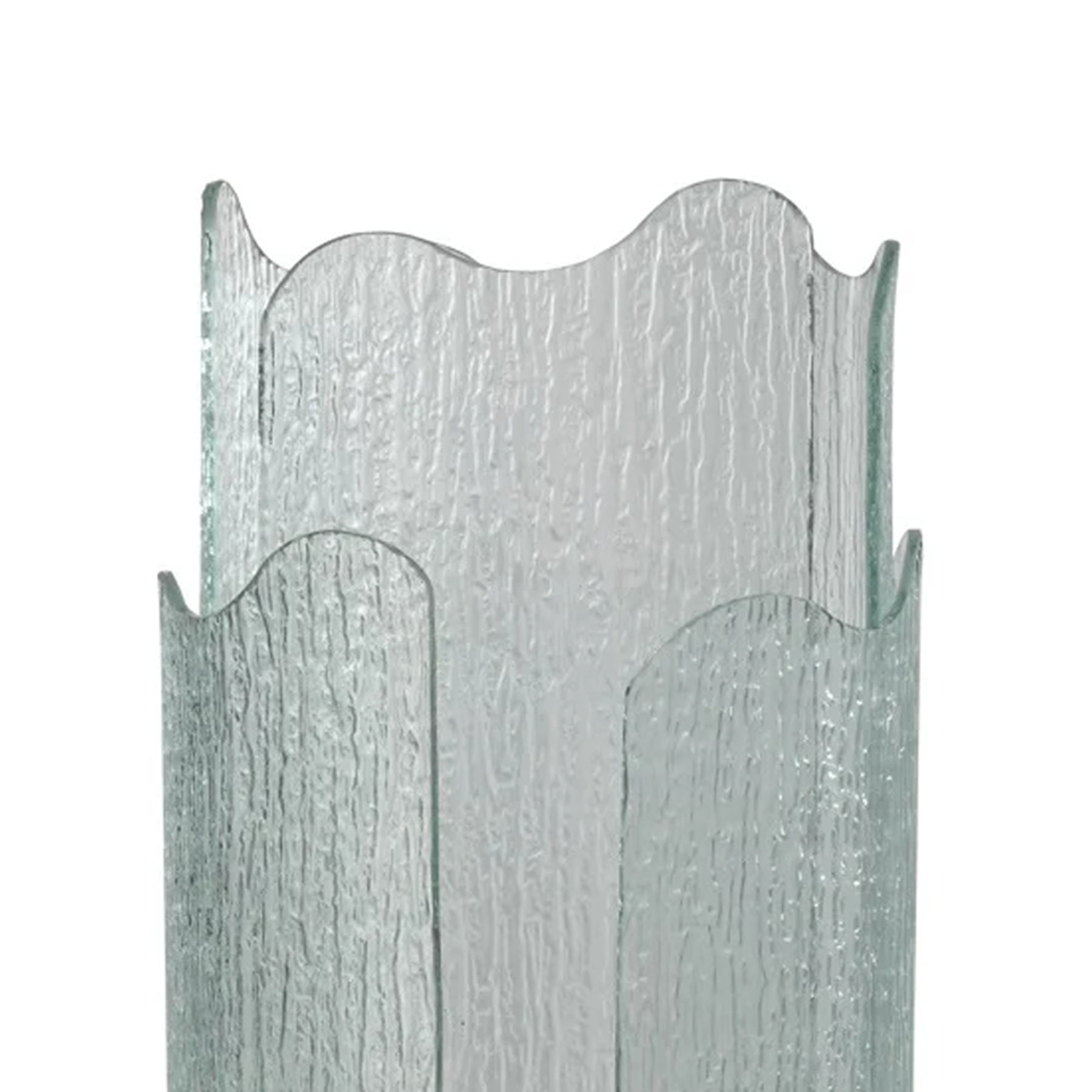 Kaarsenhouder DANILA transparant glas met goud