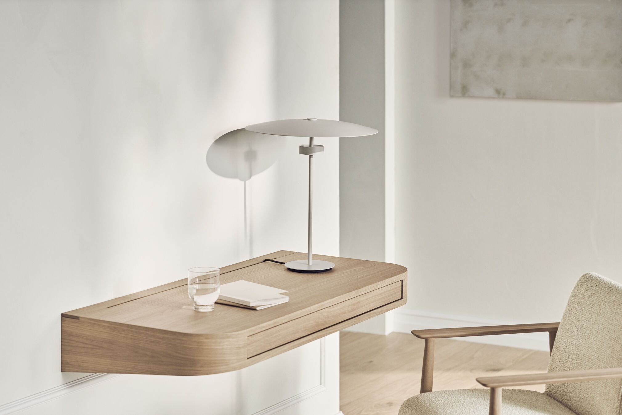 Brass reflection table lamp