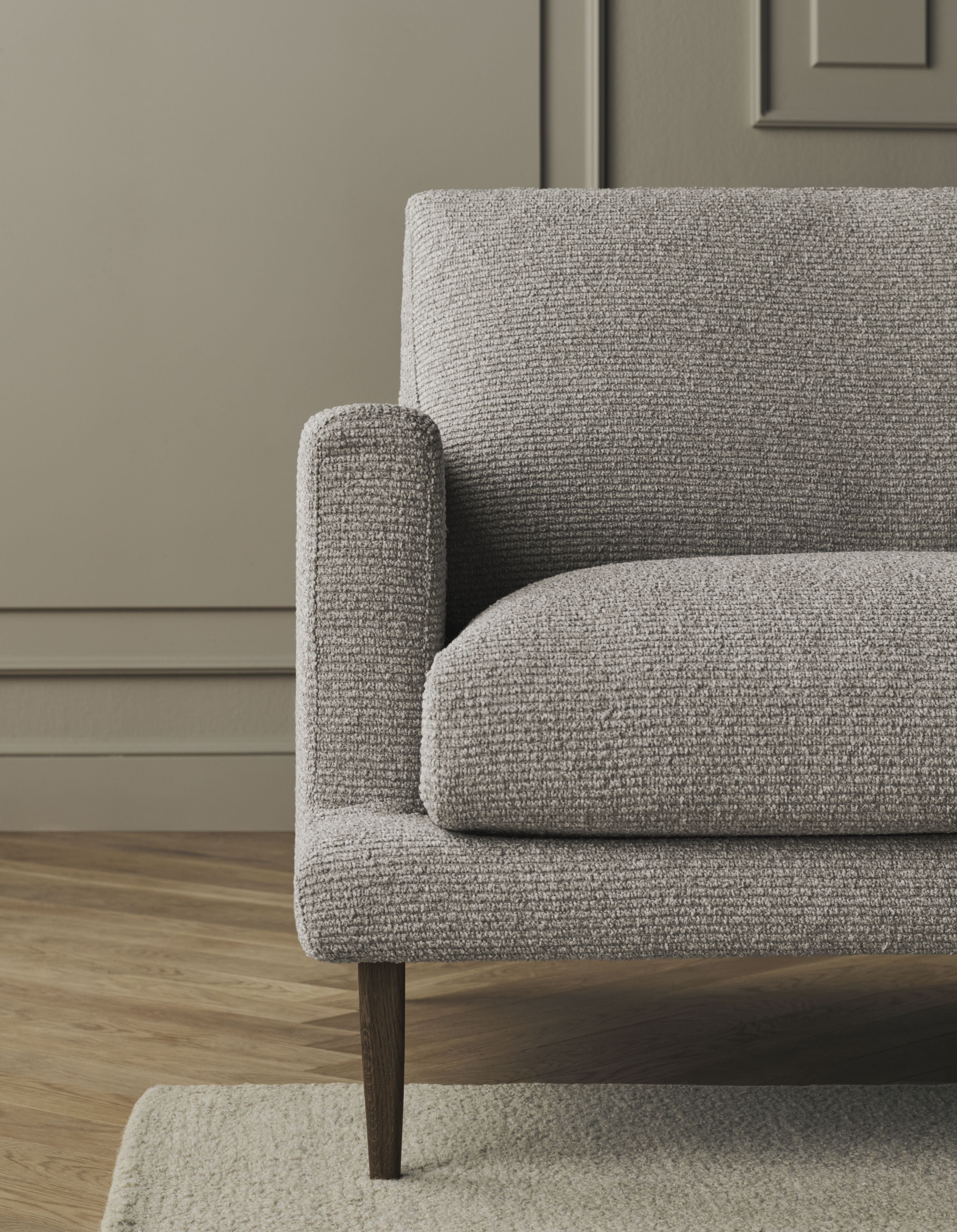 Sofa 4-persoons VENEDA SLIM eiken basis