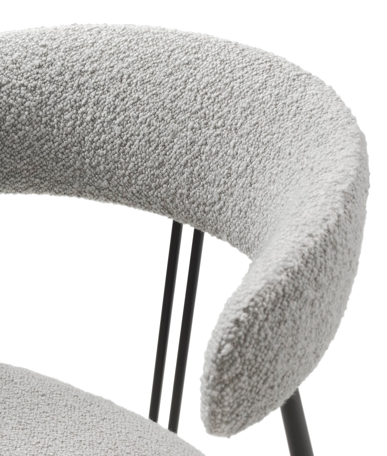 Krzesło tapicerowane VIOLIN z czarną podstawą