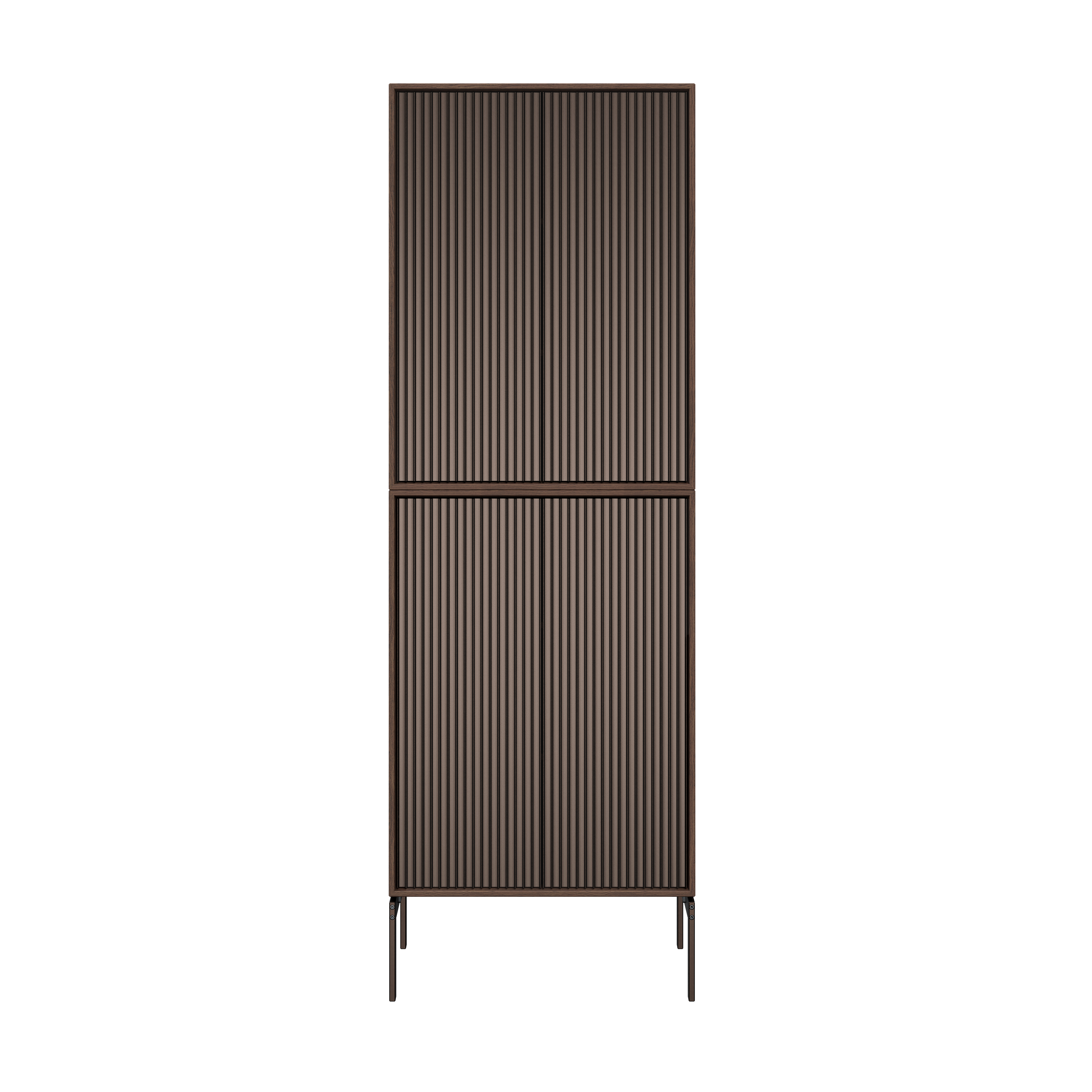 Schrank H4 dunkles Eichenfurnier
