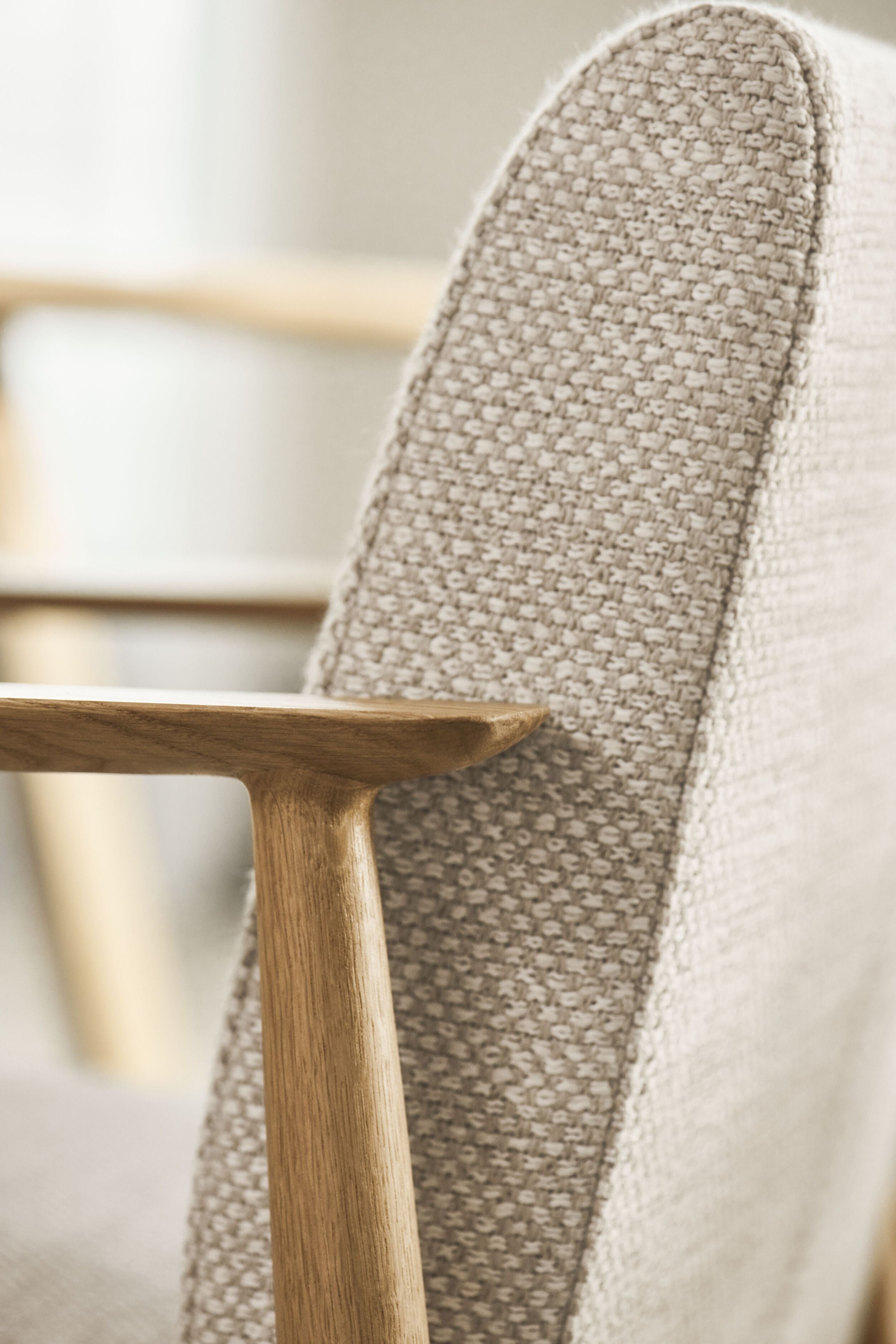 Visti Polster Sofa Basis aus gebleichtem Eichenholz