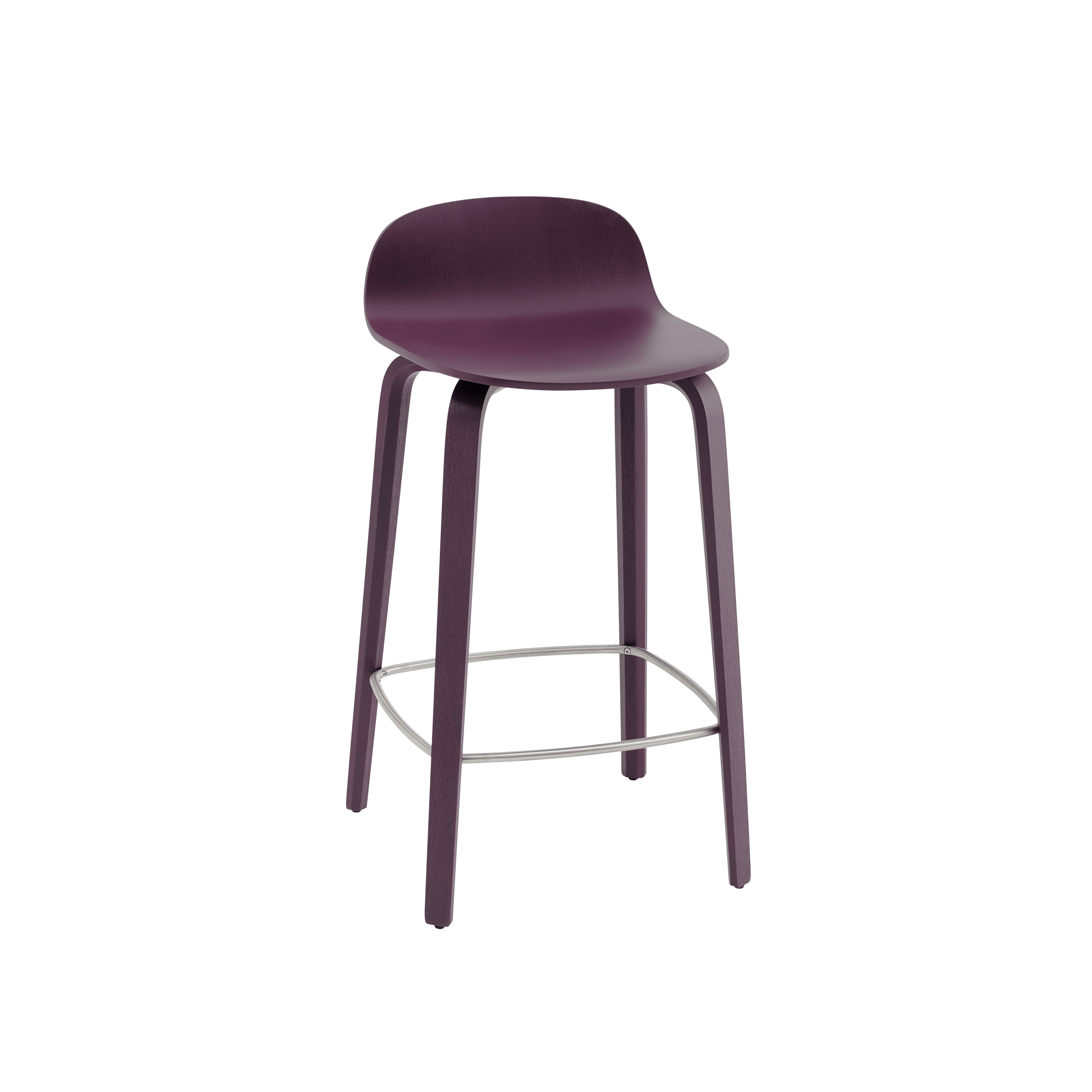 VISU Bar Stool in Plum