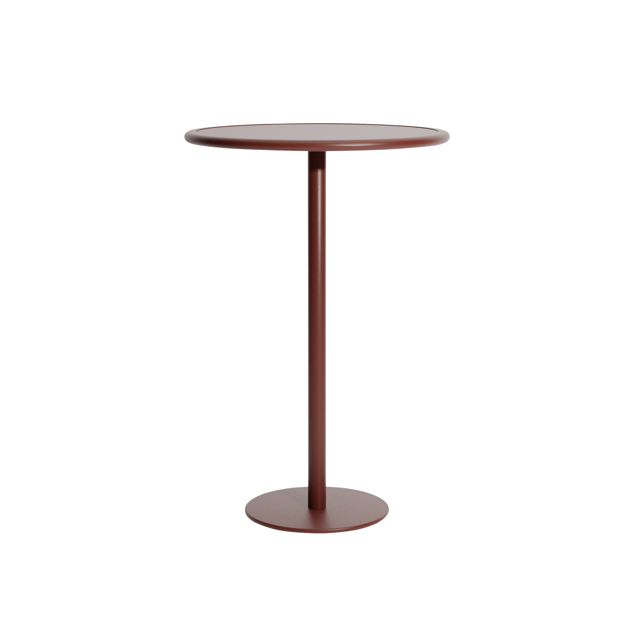 Ronde tuintafel WEEK-END in roodbruin
