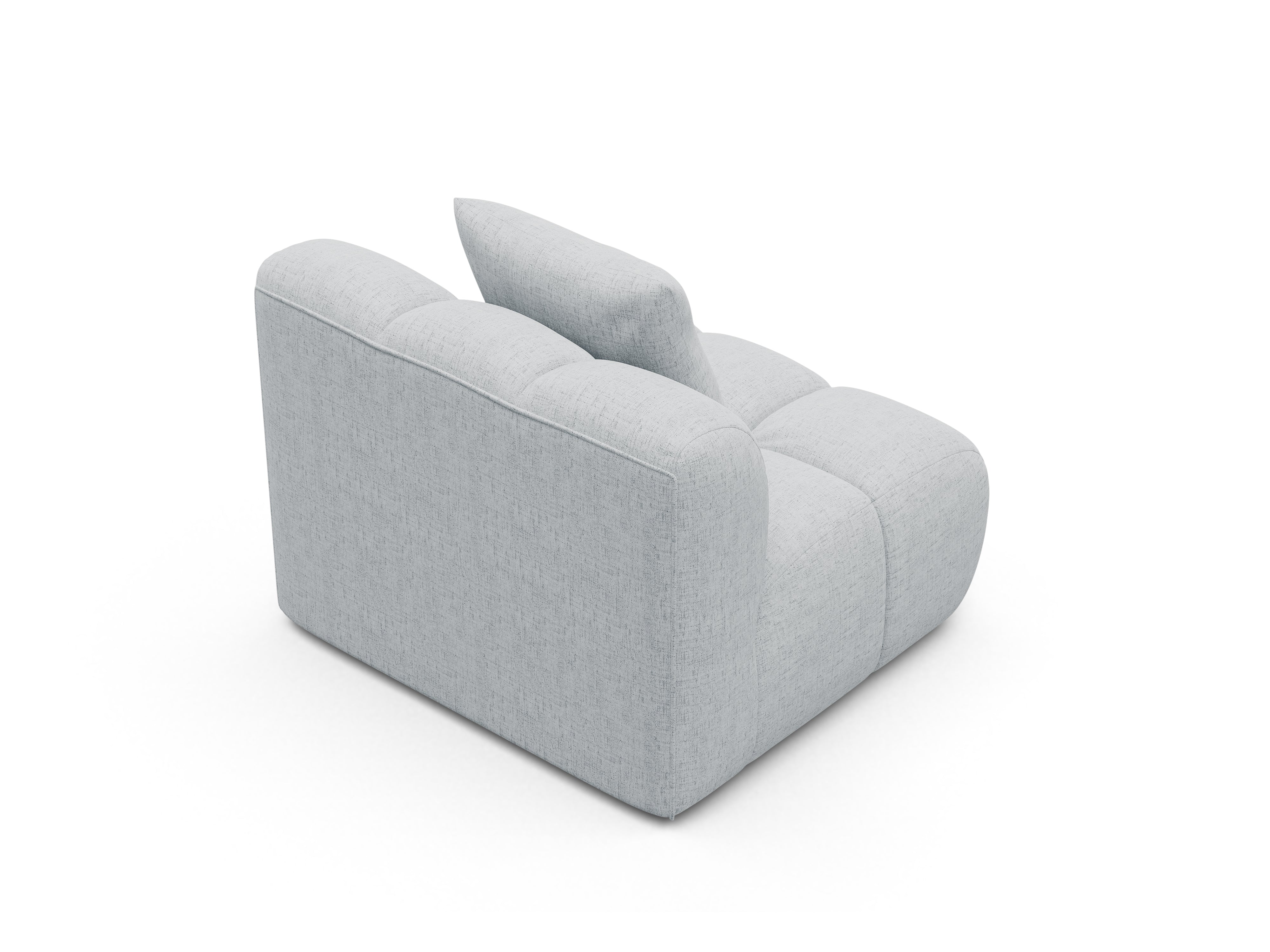 Astro Light Gray Chenille Armchair / Module
