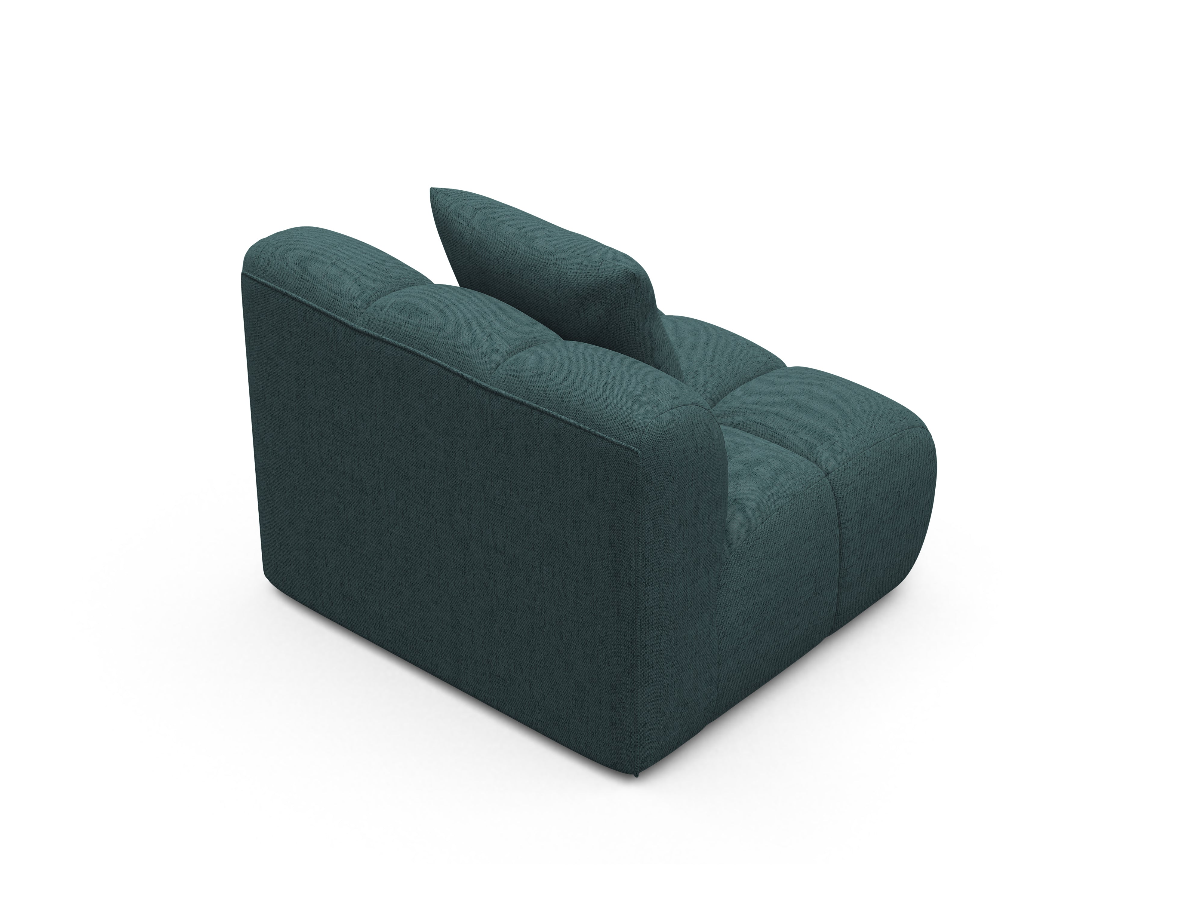 Armchair / module ASTRO turquoise chenille