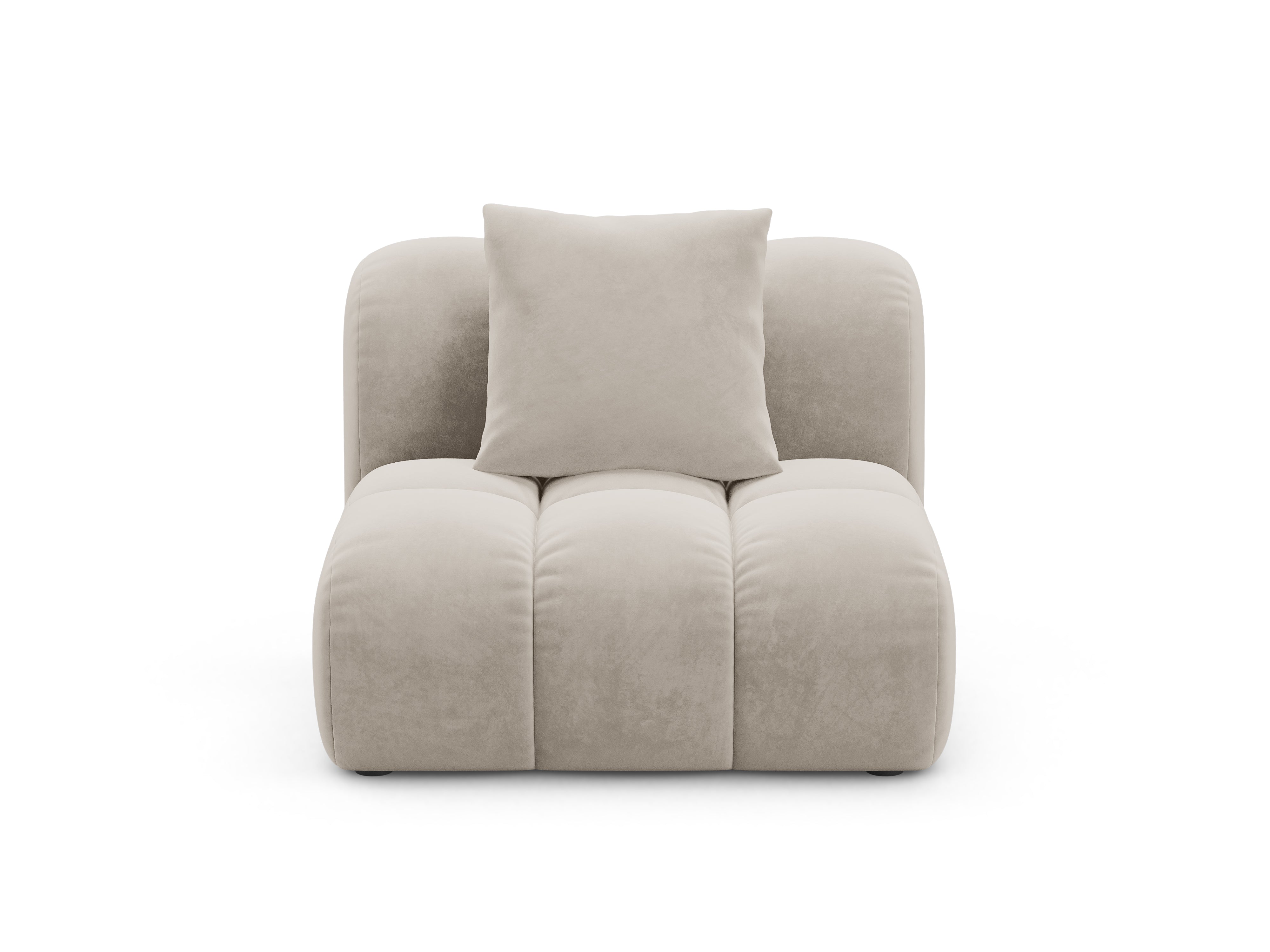 Velvet Armchair / Module ASTRO Ecru