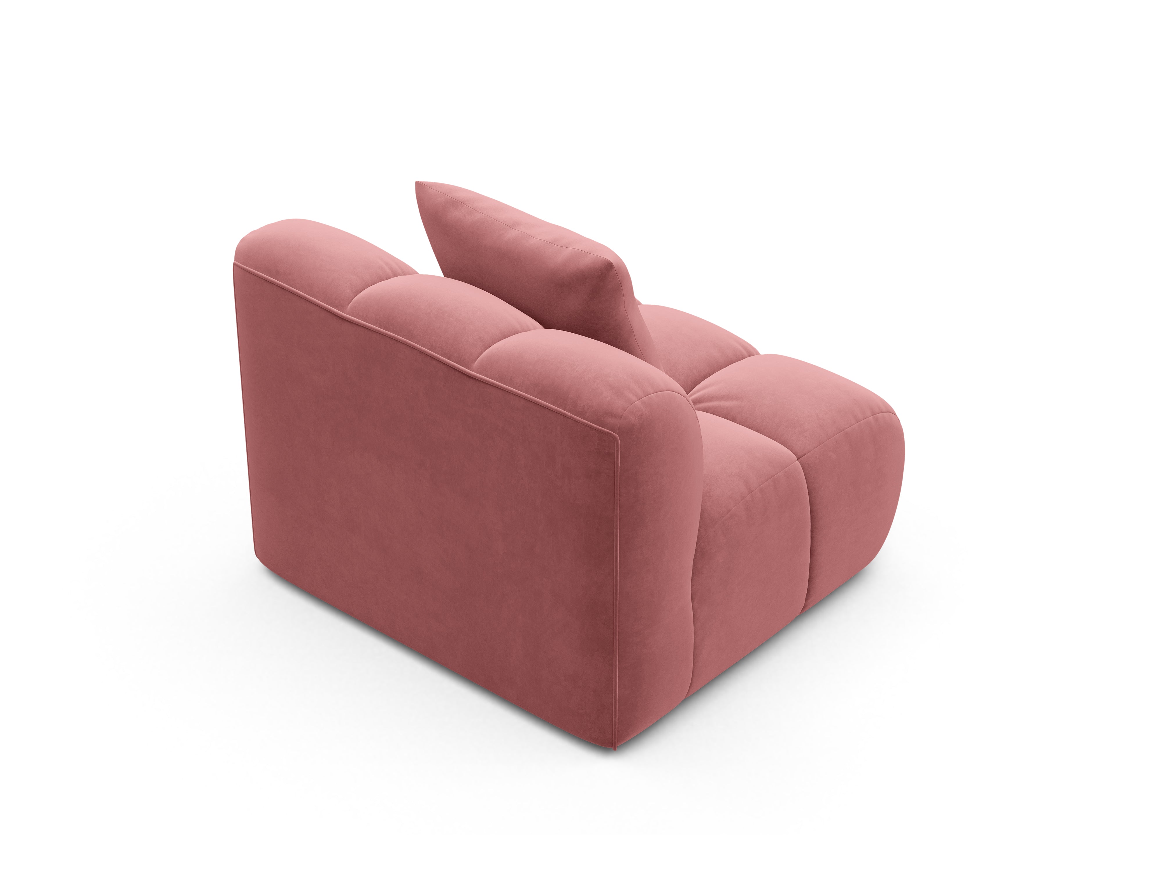 Fauteuil / fluwelen module ASTRO roze