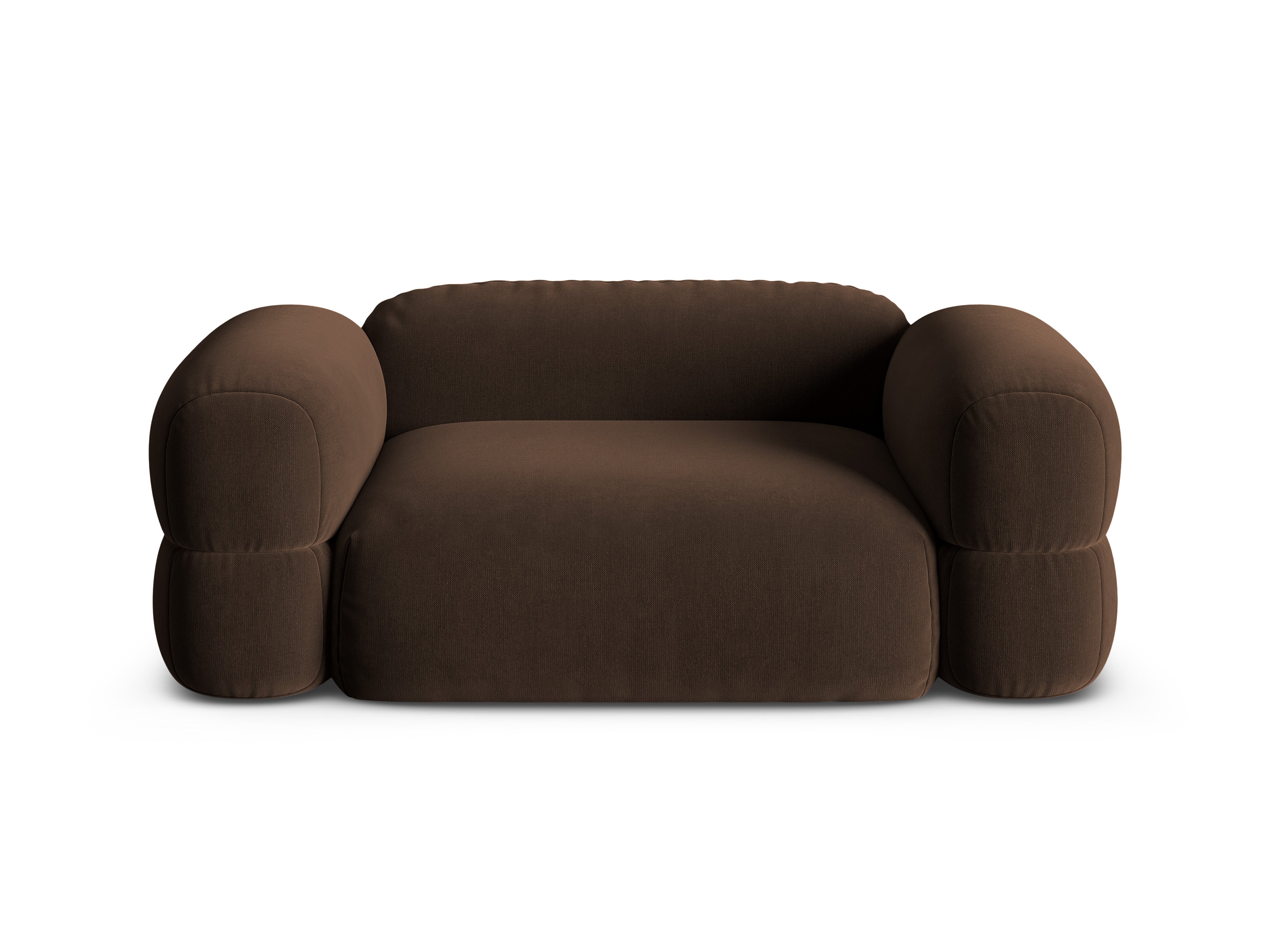 Chocolate Velvet 2-Seater Sofa ROGER