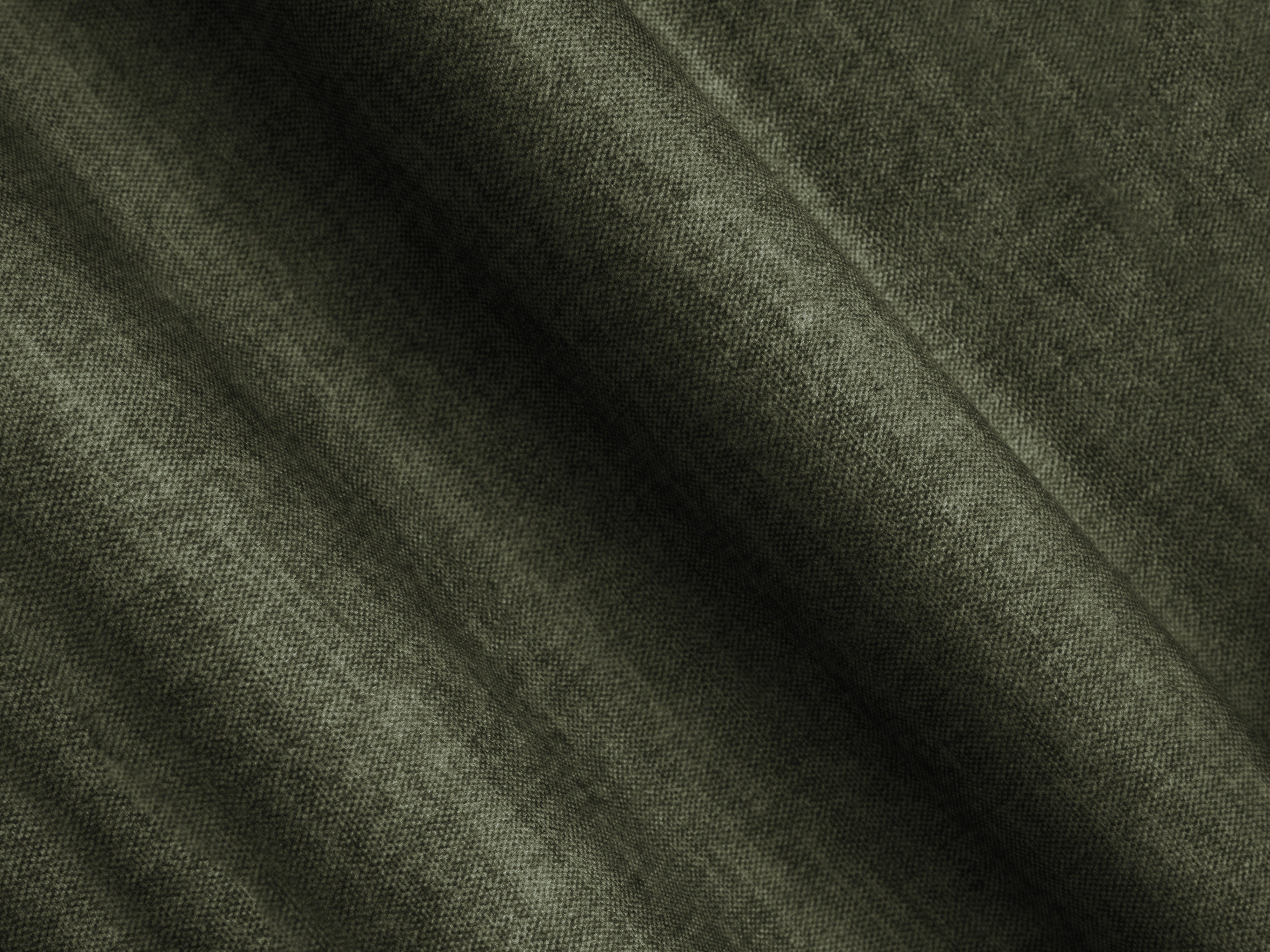 Velvet 3-Seater Sofa ROGER Olive