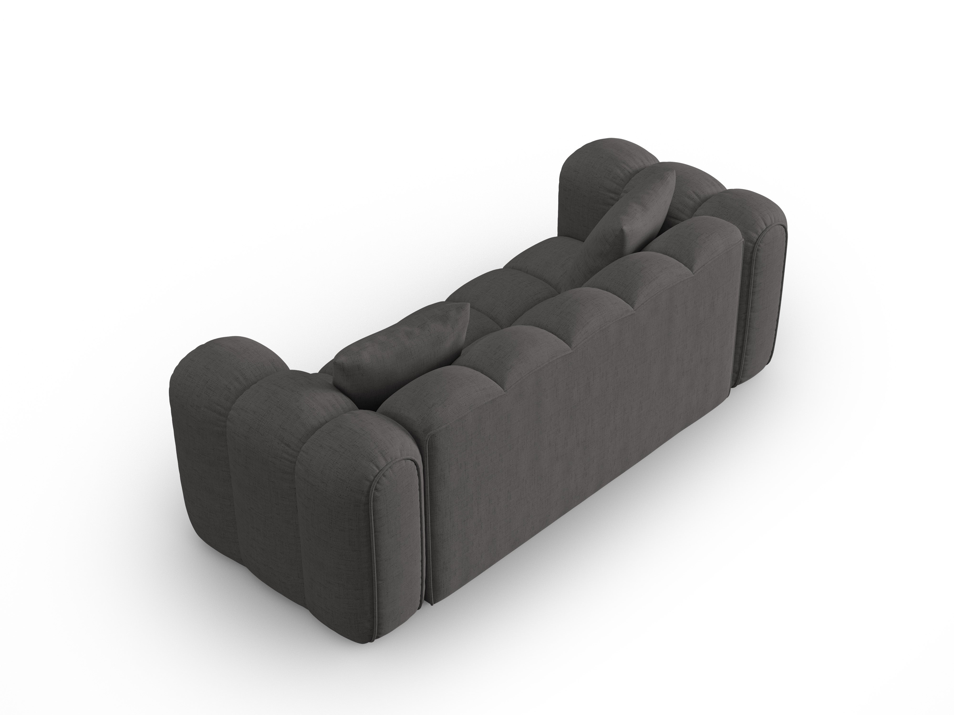 Sofa 3-Sitzer ASTRO graues Chenille