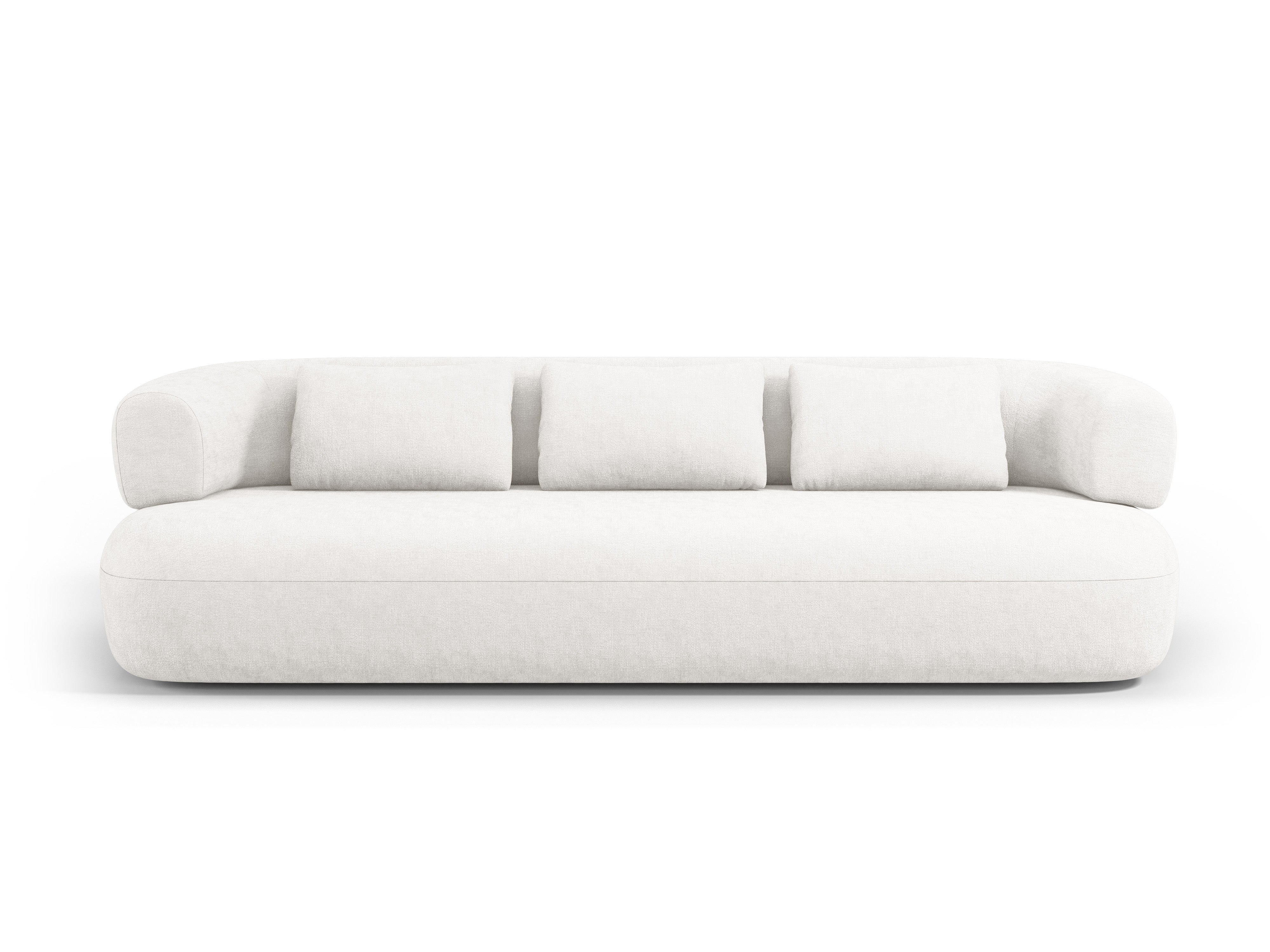 Sofa 3,5-zits ALDRIN lichtbeige chenille