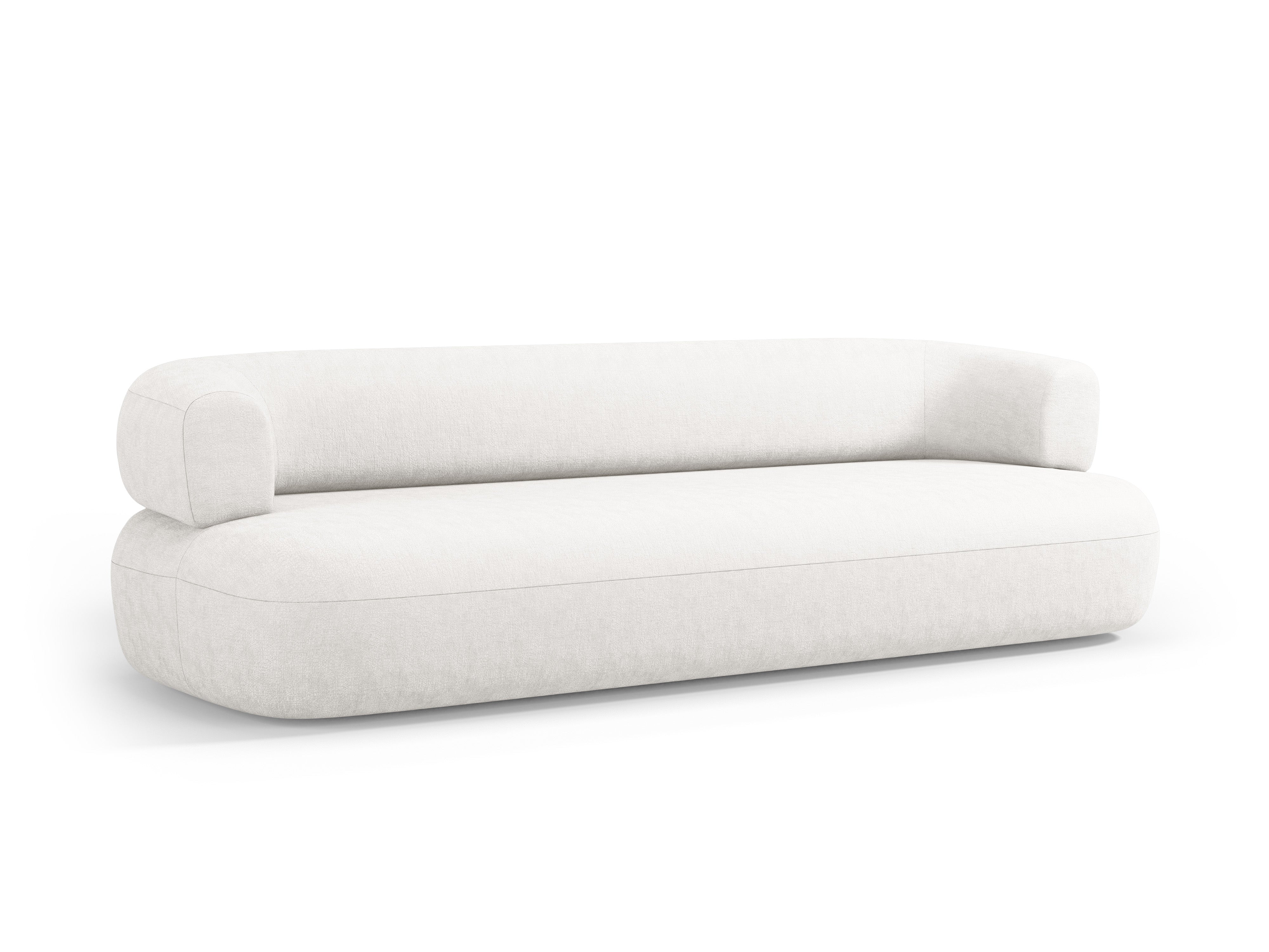 Sofa 3,5-zits ALDRIN lichtbeige chenille