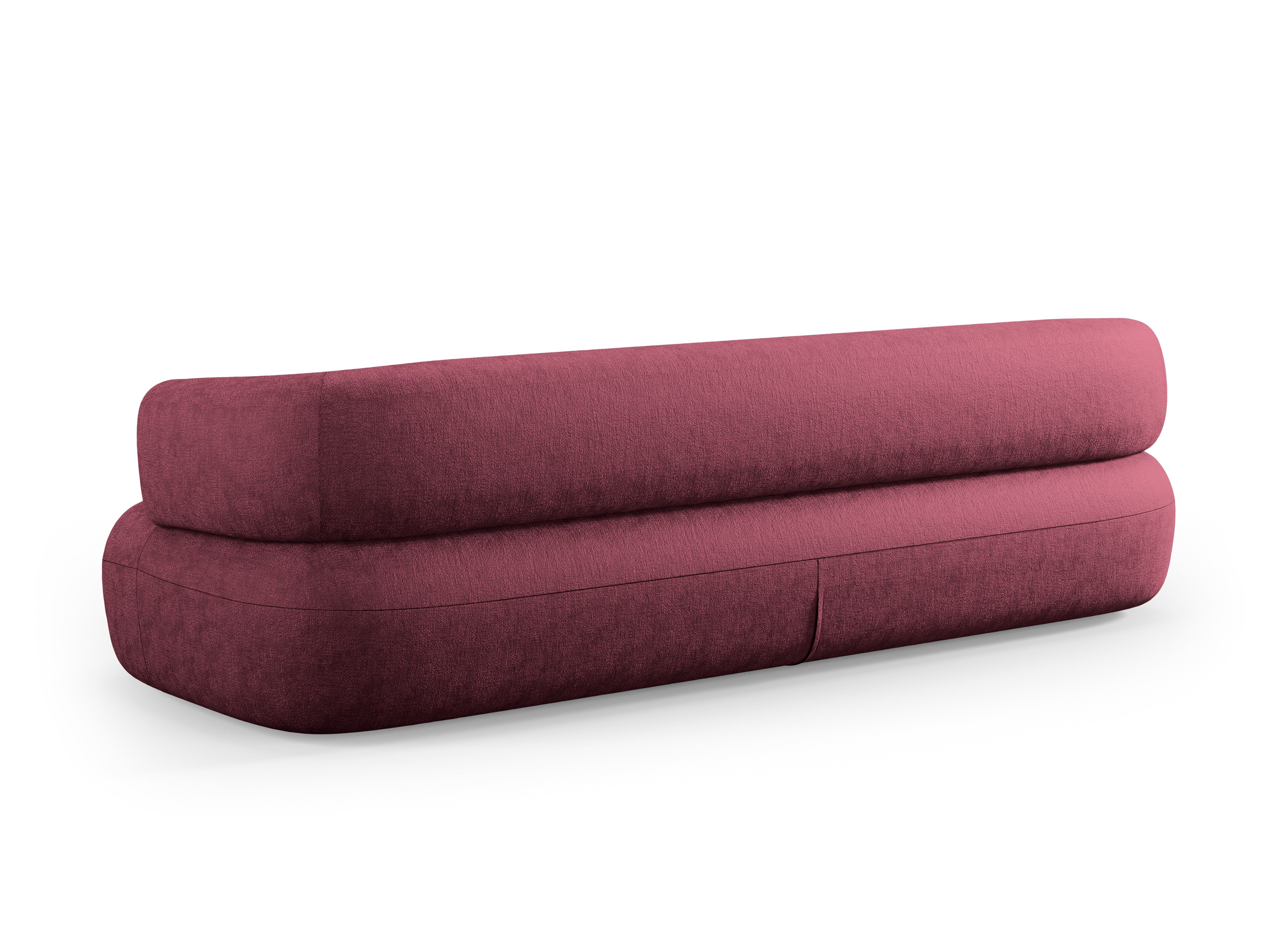 Sofa 3,5-zits ALDRIN karmijnrood chenille