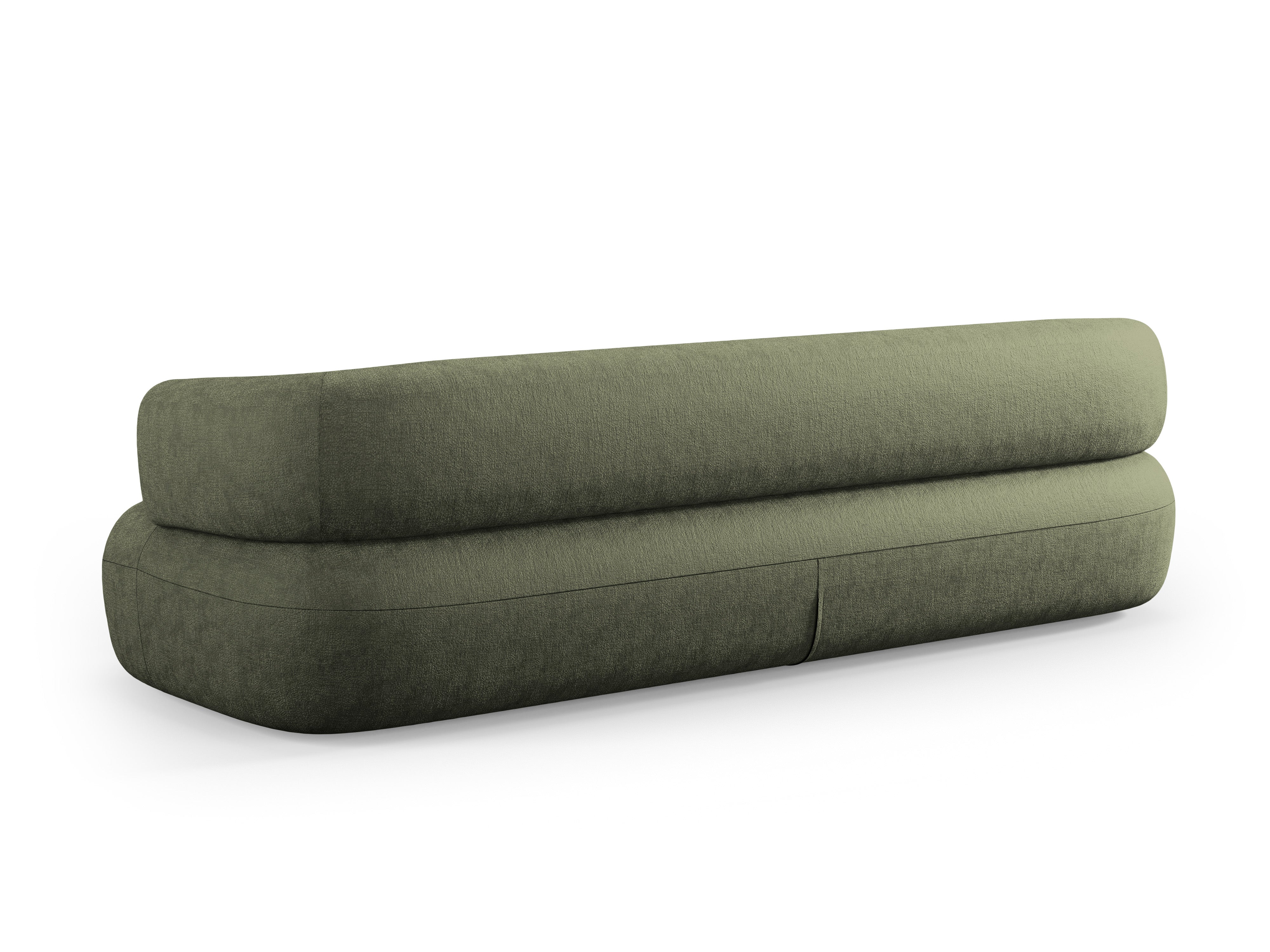 Sofa 3,5-zitplaatsen ALDRIN groen chenille