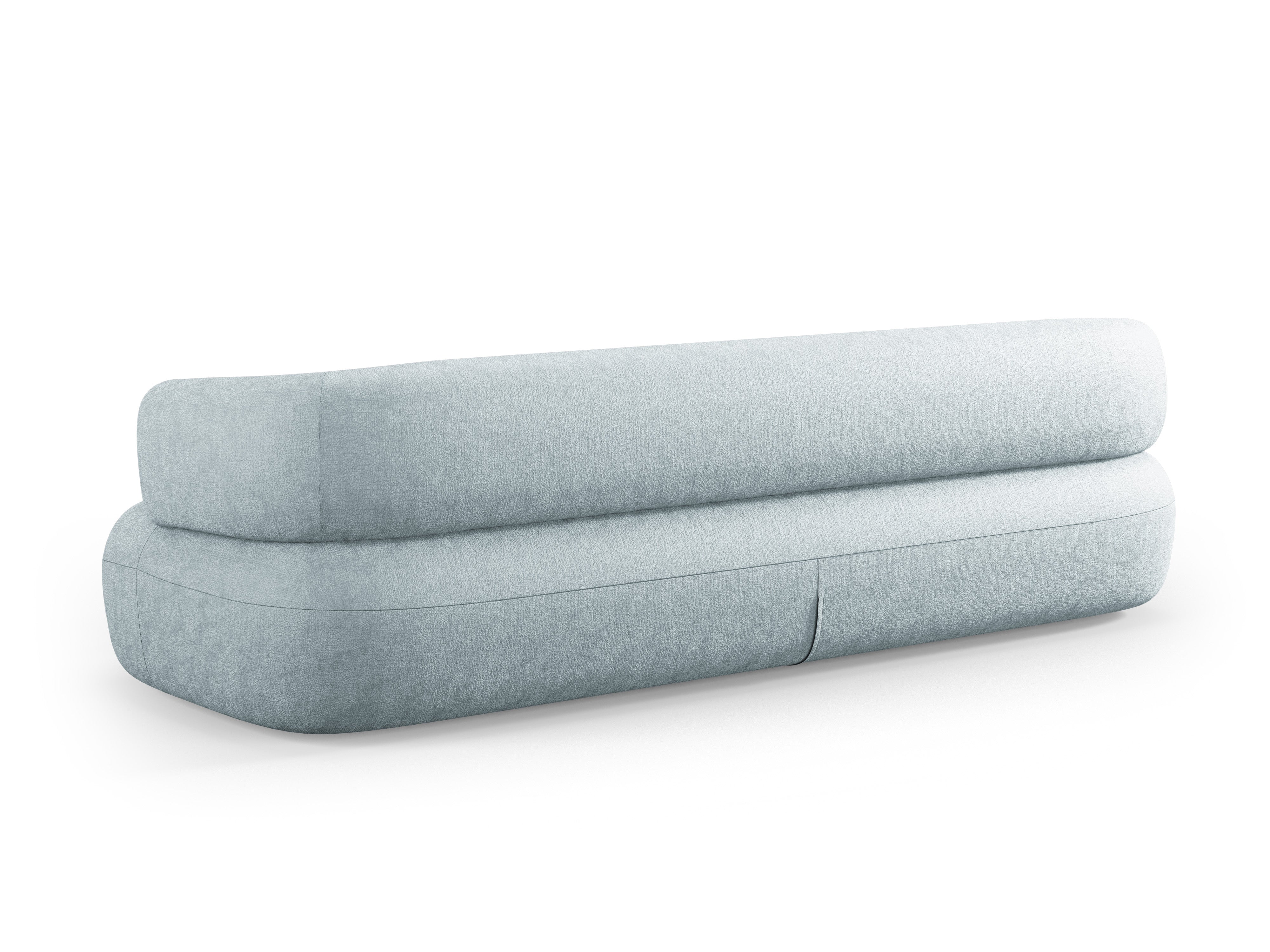 Sofa 3,5-zits ALDRIN in lichtblauwe chenille