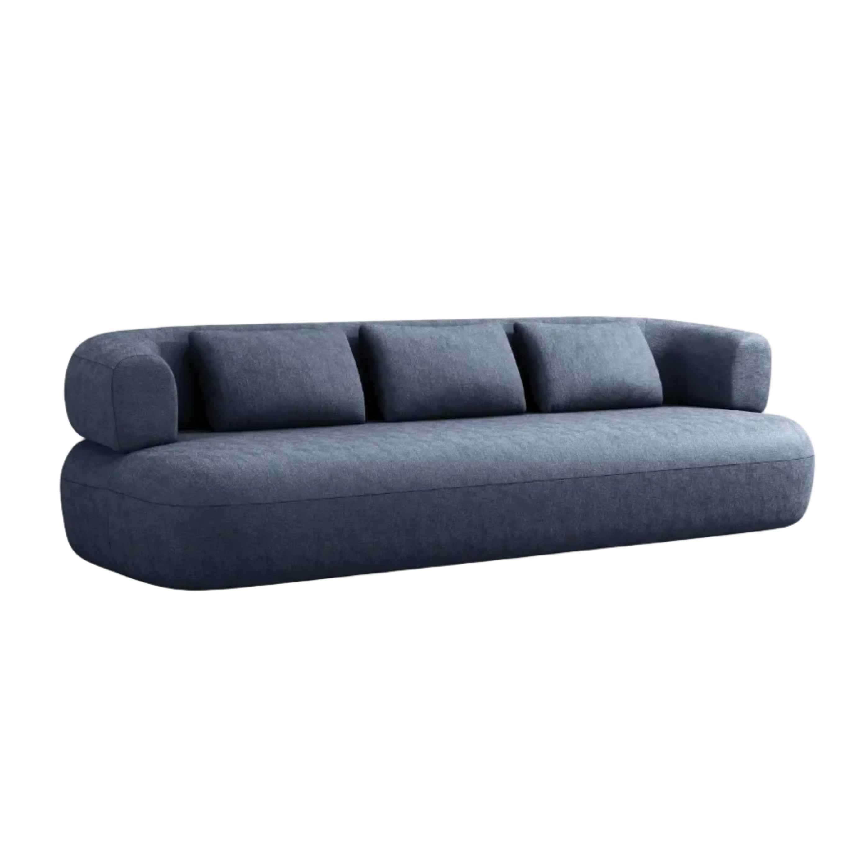 Sofa 3,5-zits ALDRIN in marineblau chenille