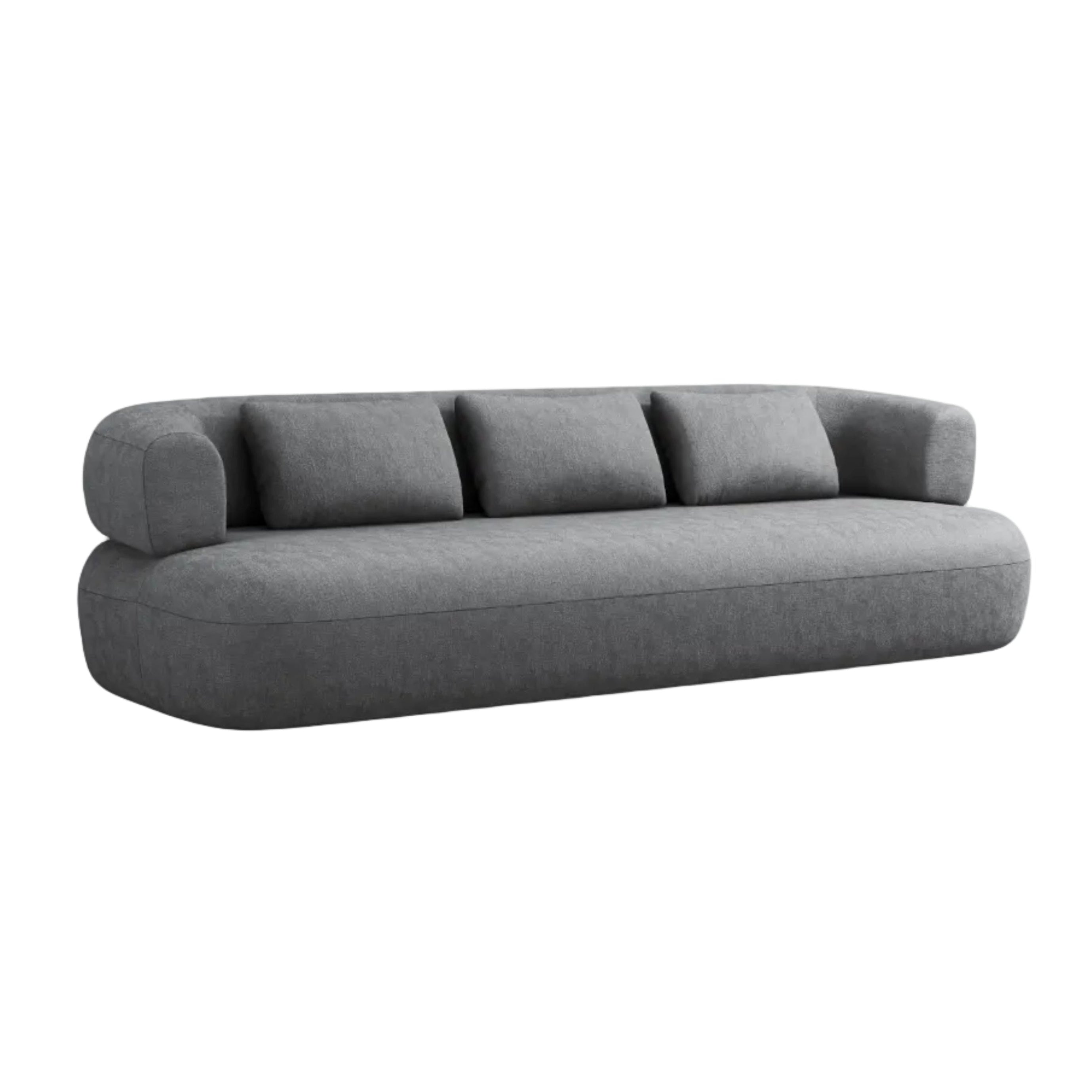 Sofa 3,5-zits ALDRIN donkergrijs chenille