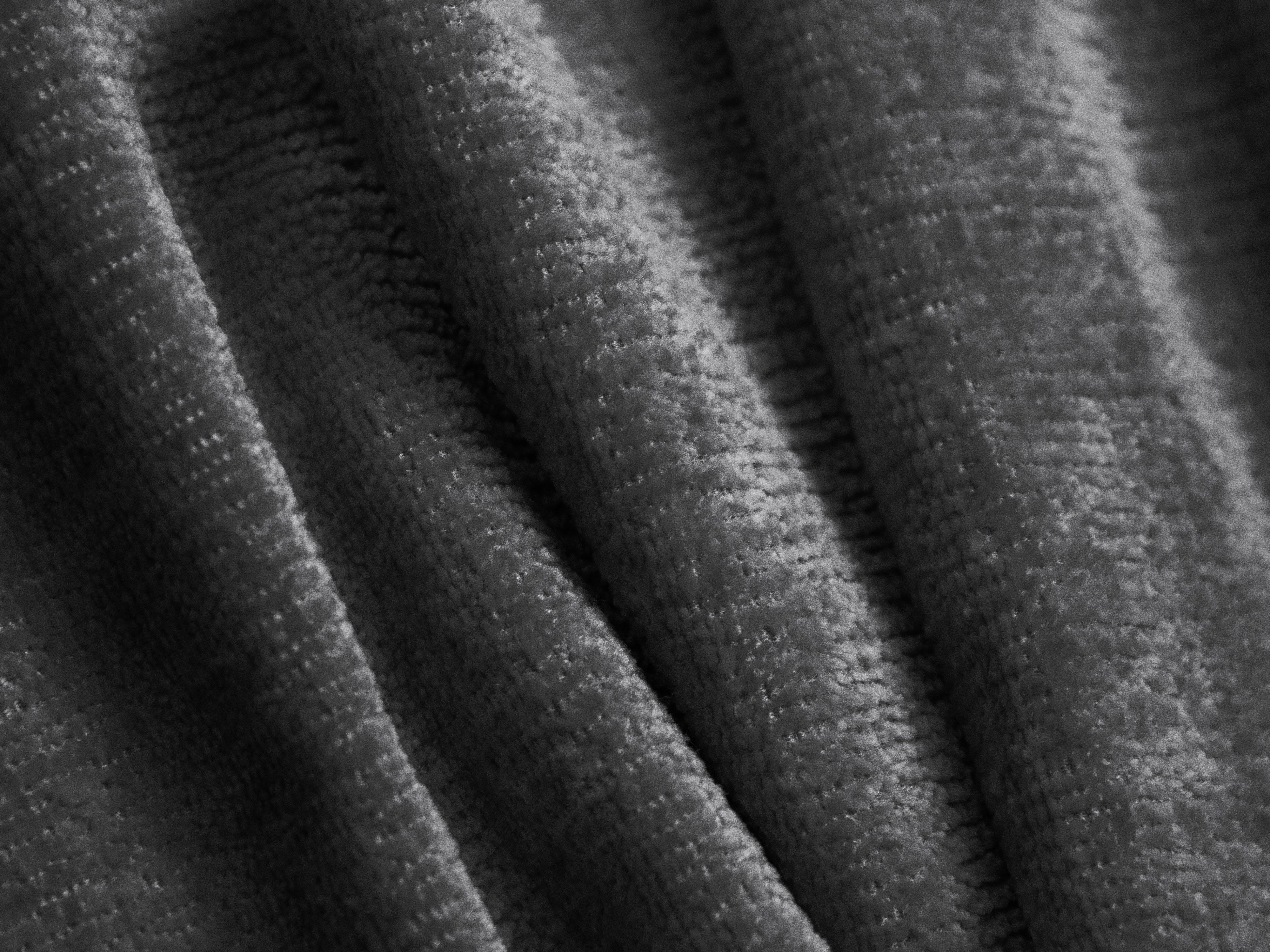 Sofa 3,5-zits ALDRIN donkergrijs chenille