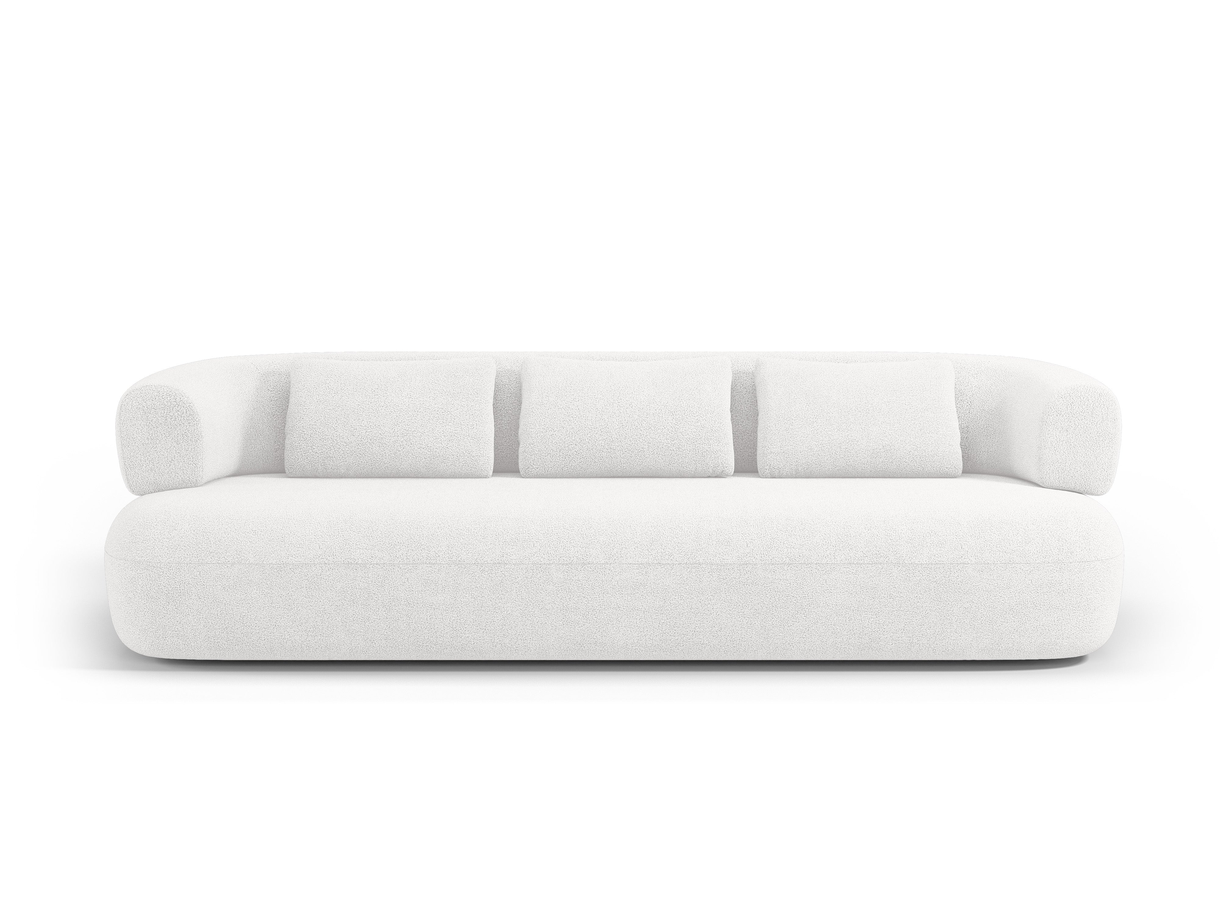 Sofa 3,5-zits ALDRIN witte boucle