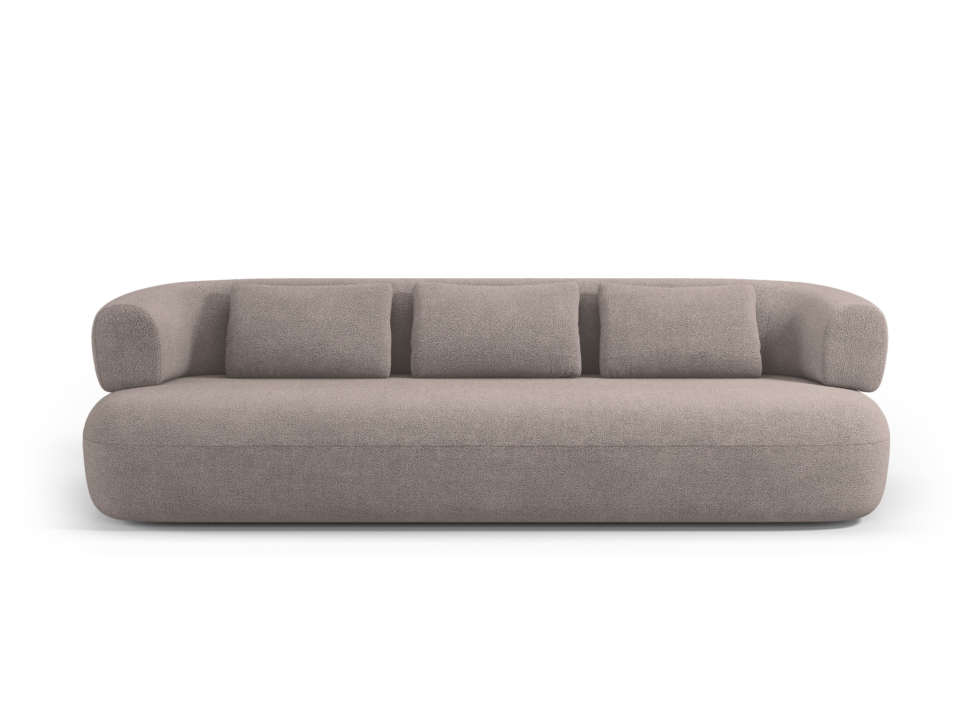 Sofa 3,5-zits ALDRIN lichtbruin boucle