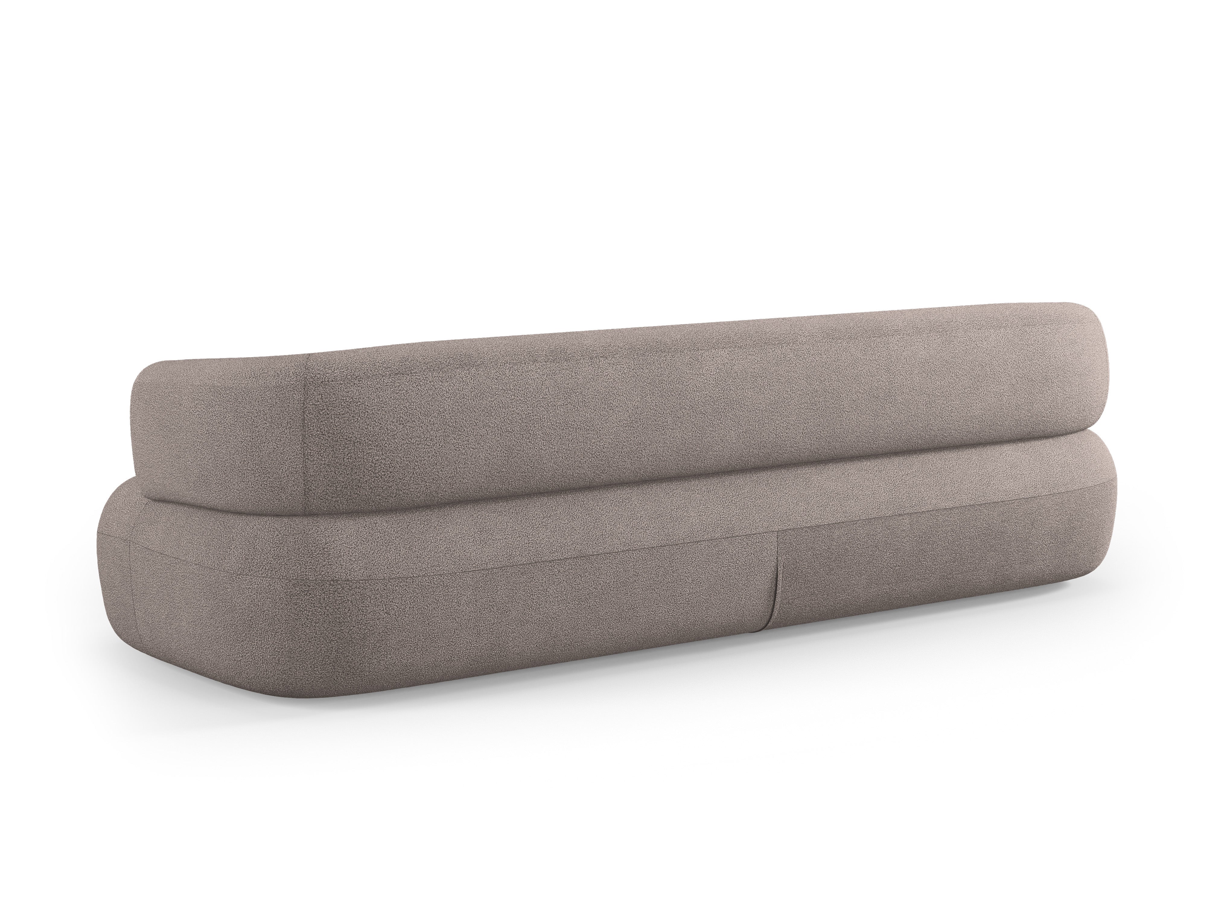Sofa 3,5-zits ALDRIN lichtbruin boucle